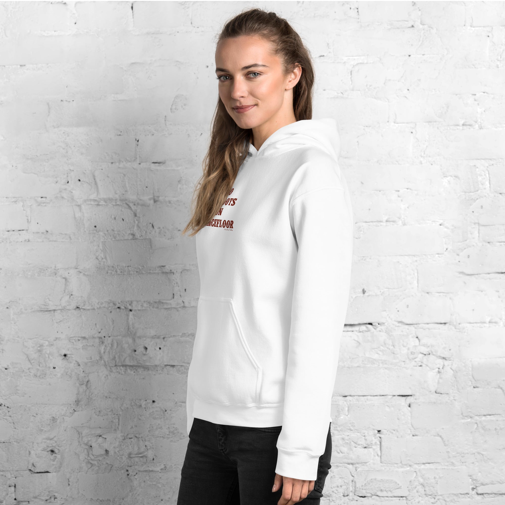 Unisex Hoodie No Skiboots on Dancefloor on light colors