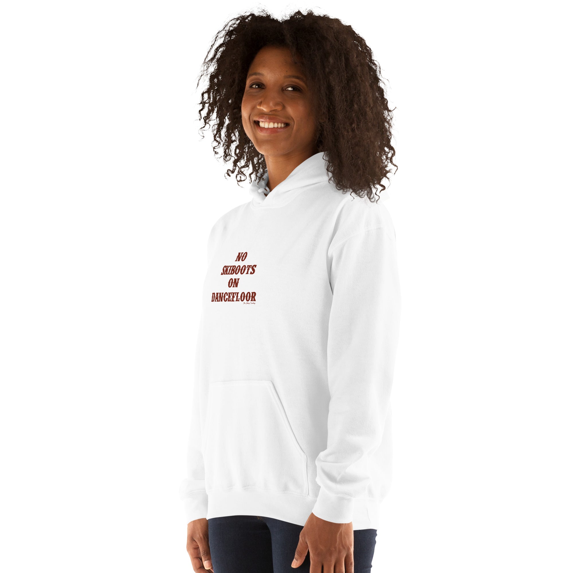 Unisex Hoodie No Skiboots on Dancefloor on light colors