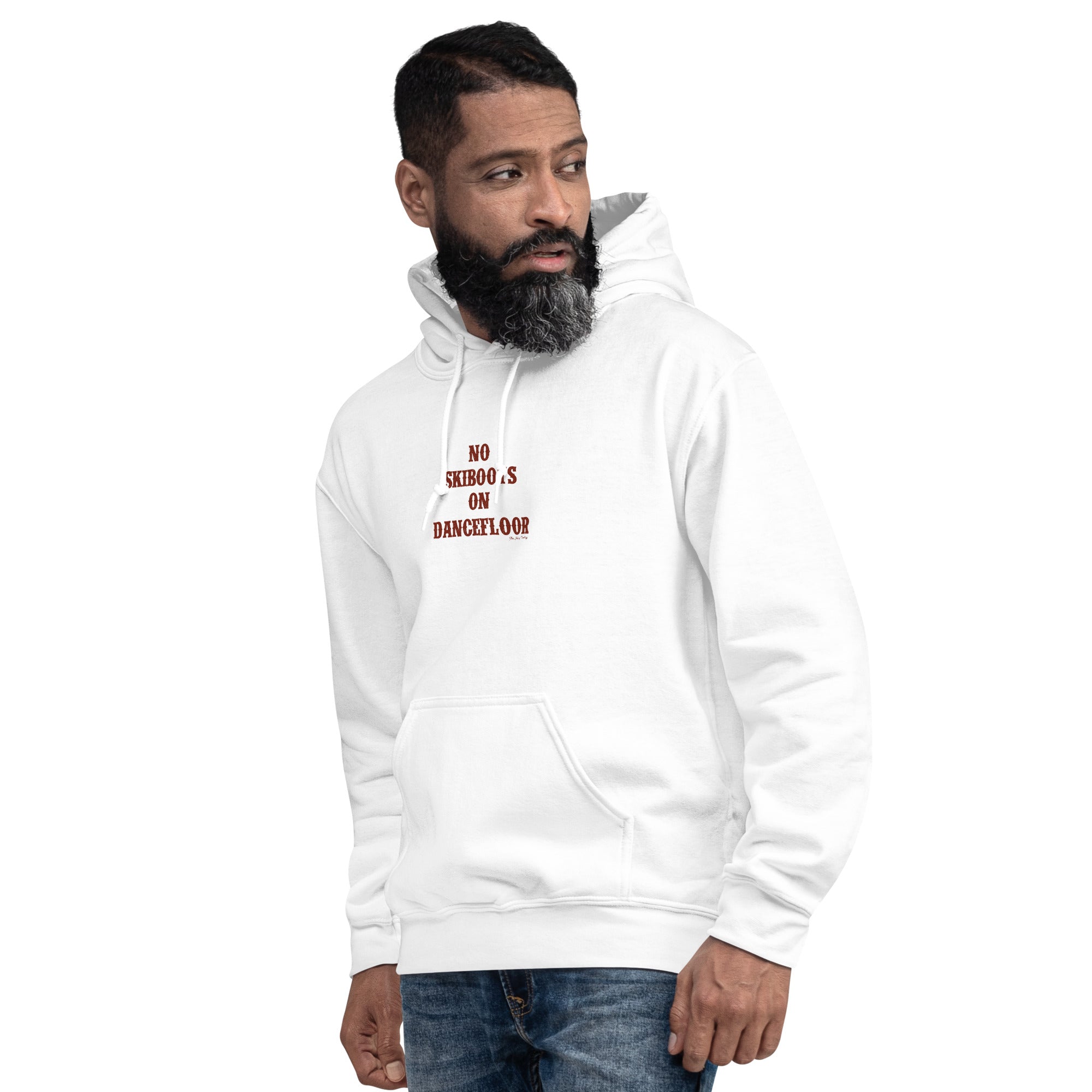Unisex Hoodie No Skiboots on Dancefloor on light colors