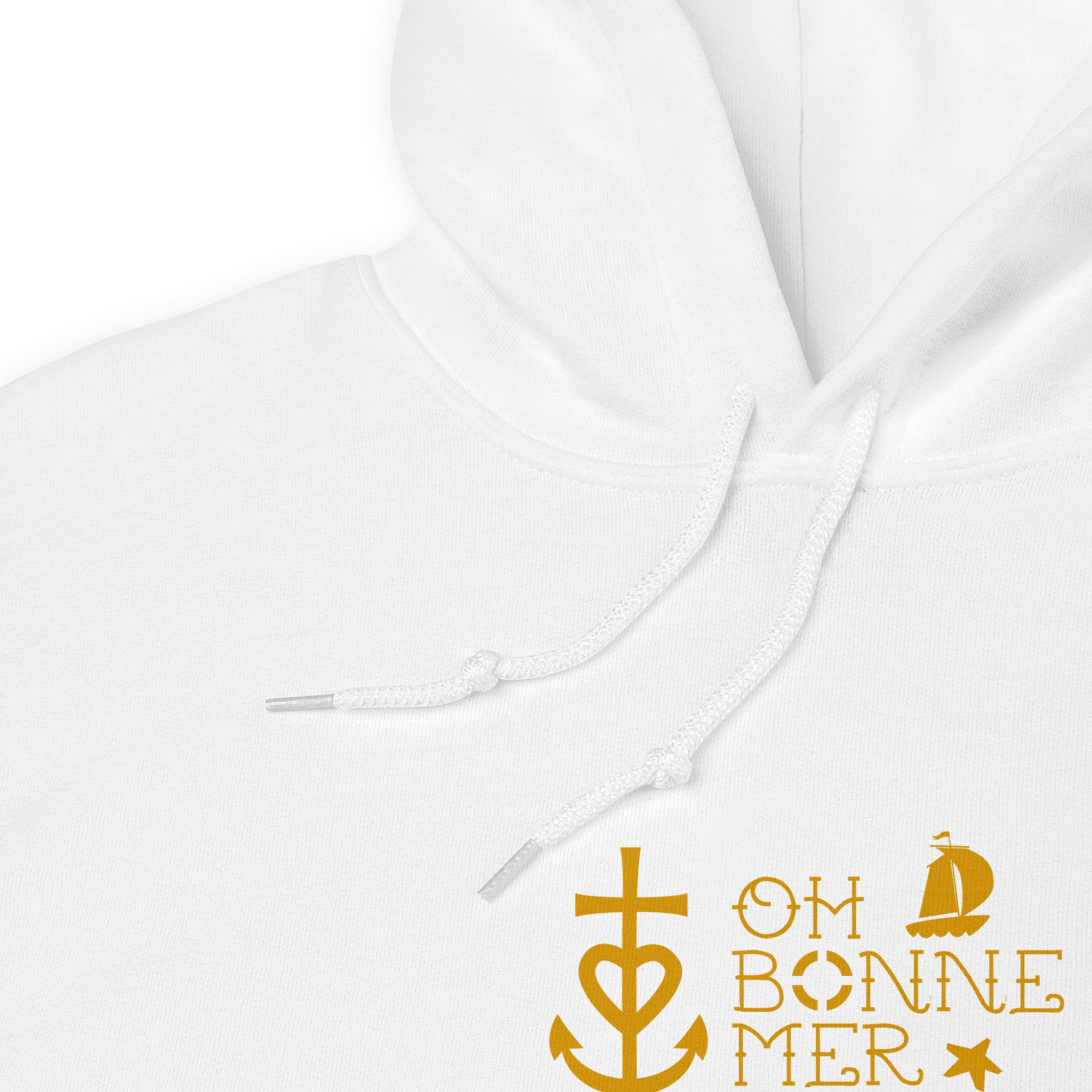Sweat à capuche d'hiver unisexe Oh Bonne Mer 2 sur couleurs claires