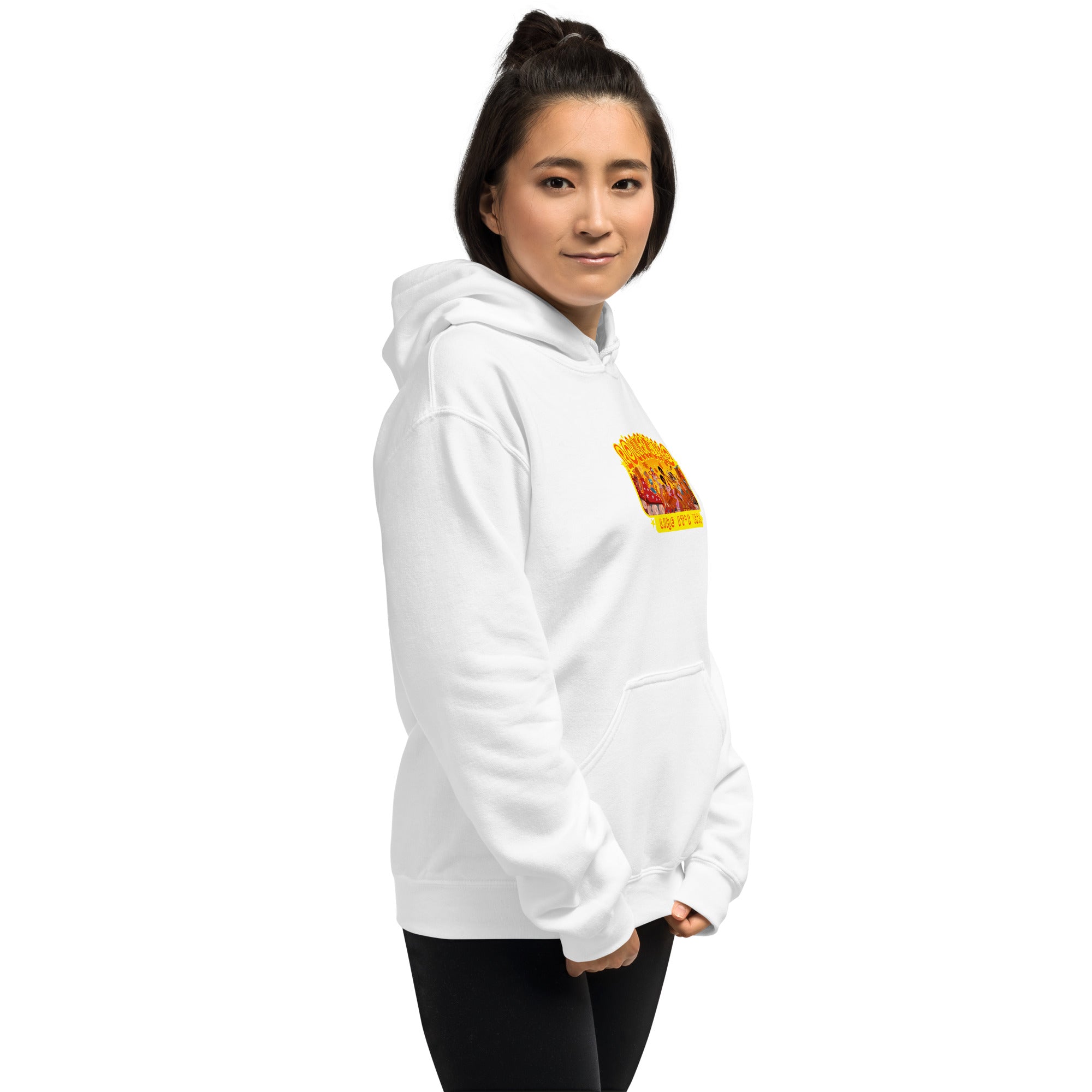 Sweat à capuche d'hiver unisexe Roller Disco 1975 sur couleurs claires