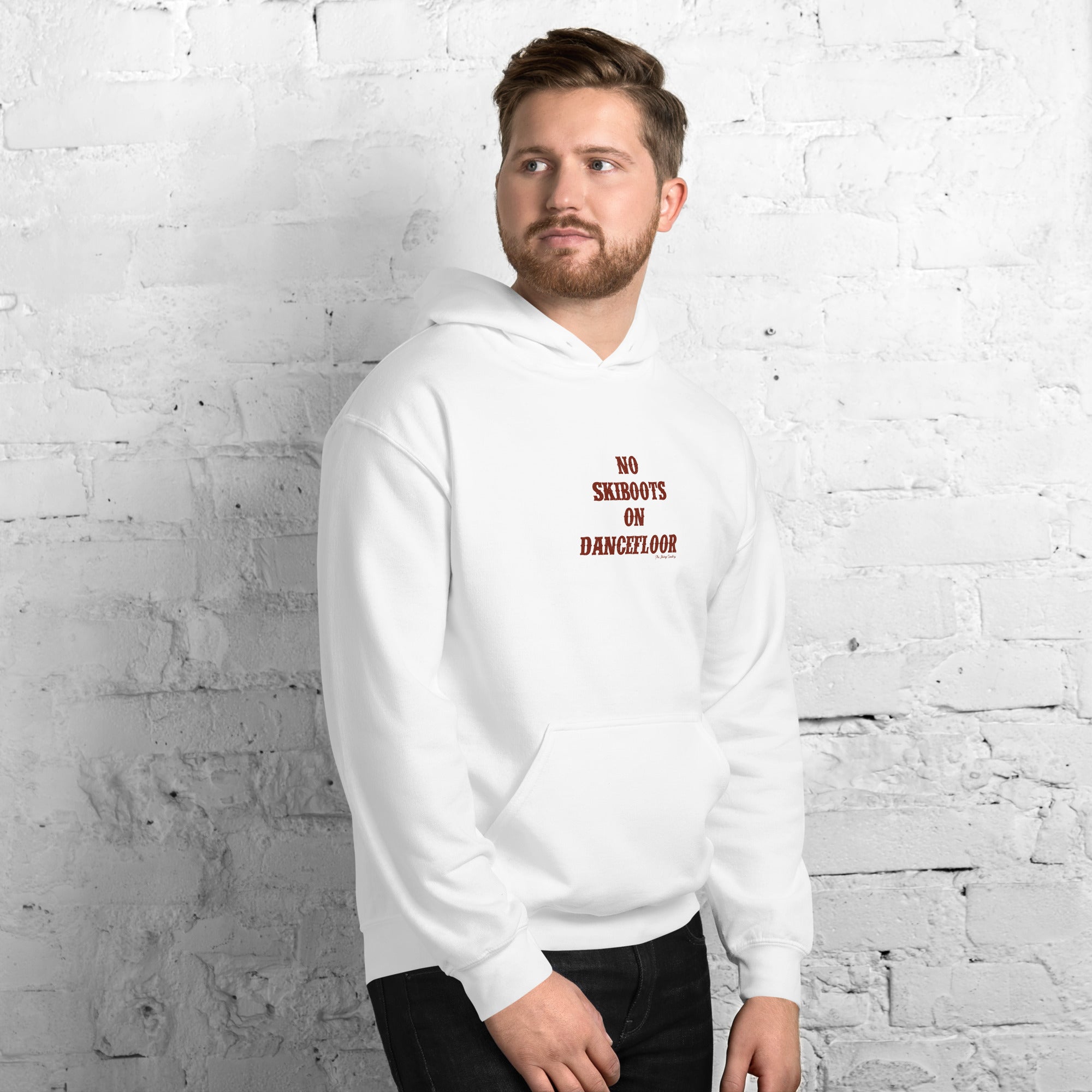 Unisex Hoodie No Skiboots on Dancefloor on light colors