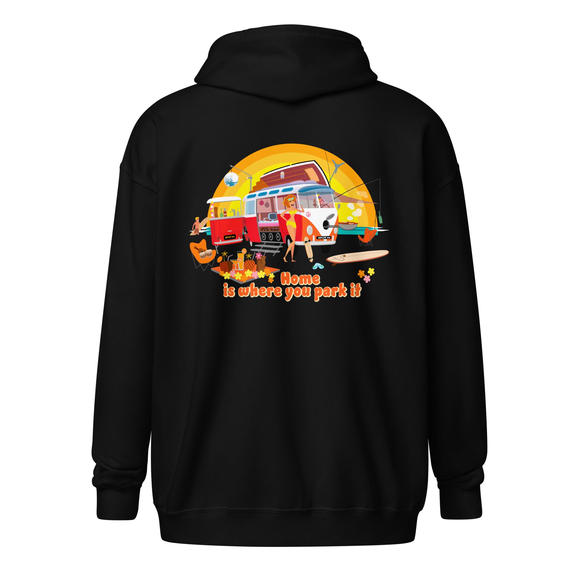 Unisex heavy blend zip hoodie Ultra Combi Home is where you park it
