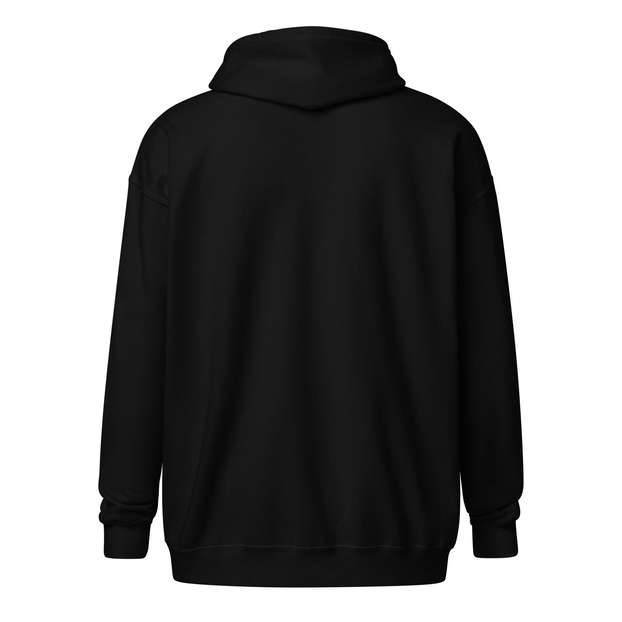 Unisex heavy blend zip hoodie Camperfan flamingo embroidered pattern