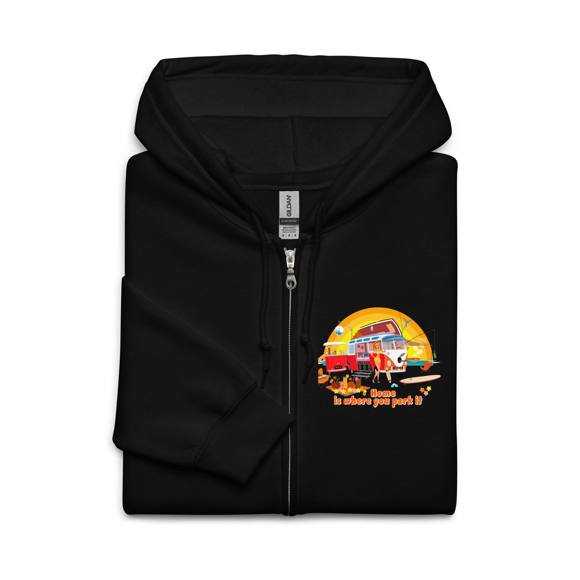 Unisex heavy blend zip hoodie Ultra Combi Home is where you park it