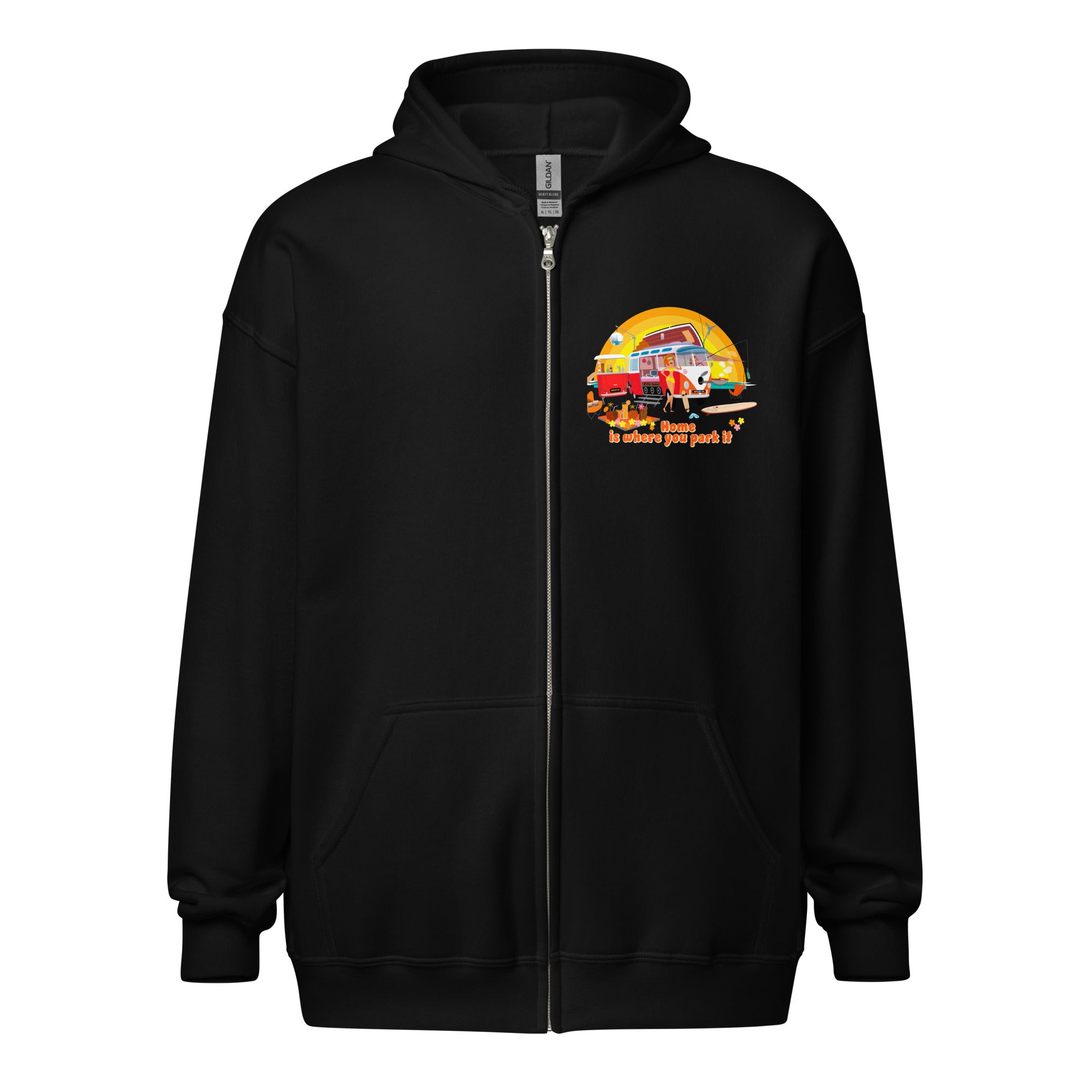 Unisex heavy blend zip hoodie Ultra Combi Home is where you park it