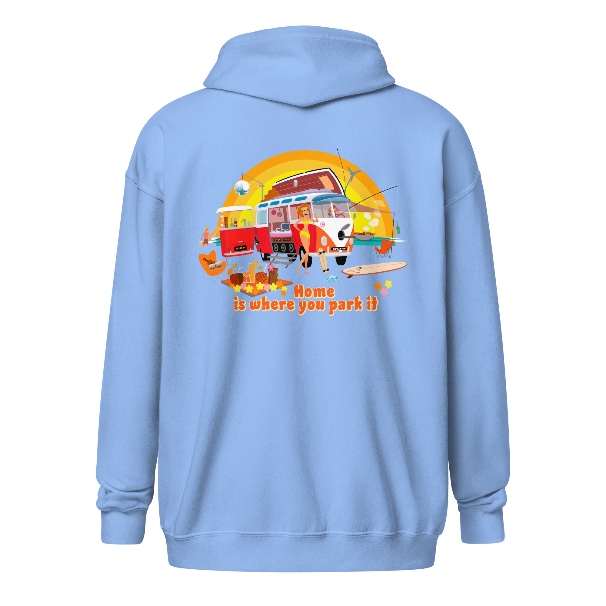 Unisex heavy blend zip hoodie Ultra Combi Home is where you park it