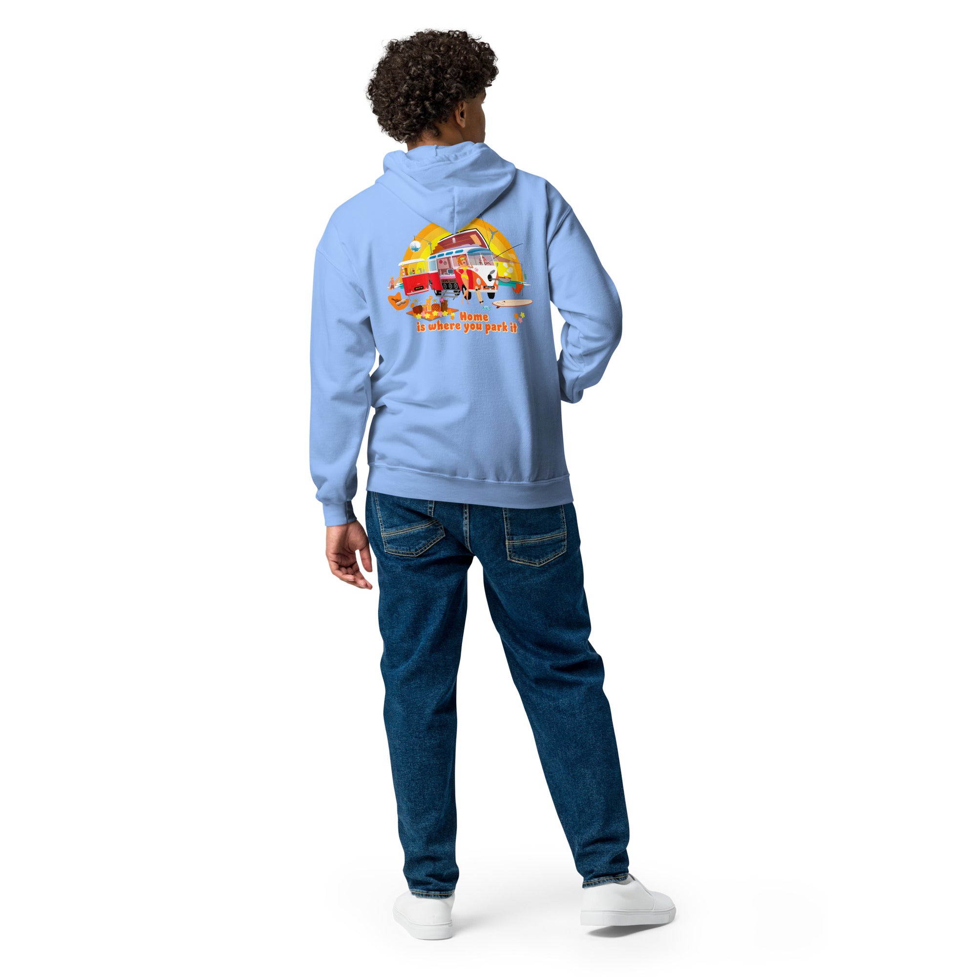 Unisex heavy blend zip hoodie Ultra Combi Home is where you park it