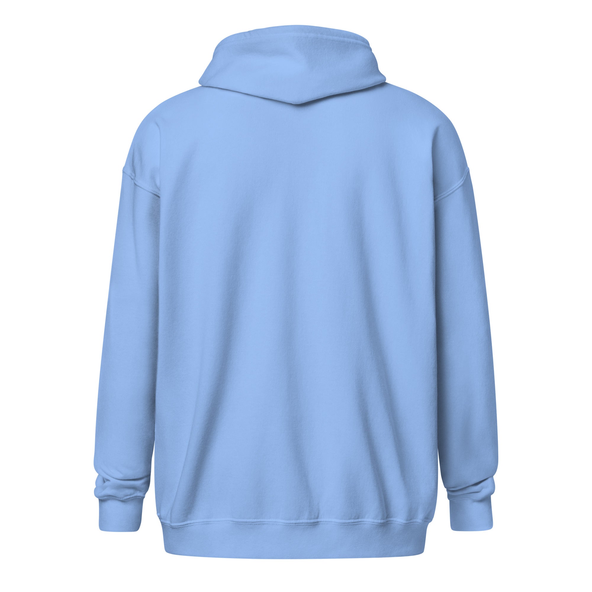Unisex heavy blend zip hoodie Camperfan flamingo embroidered pattern