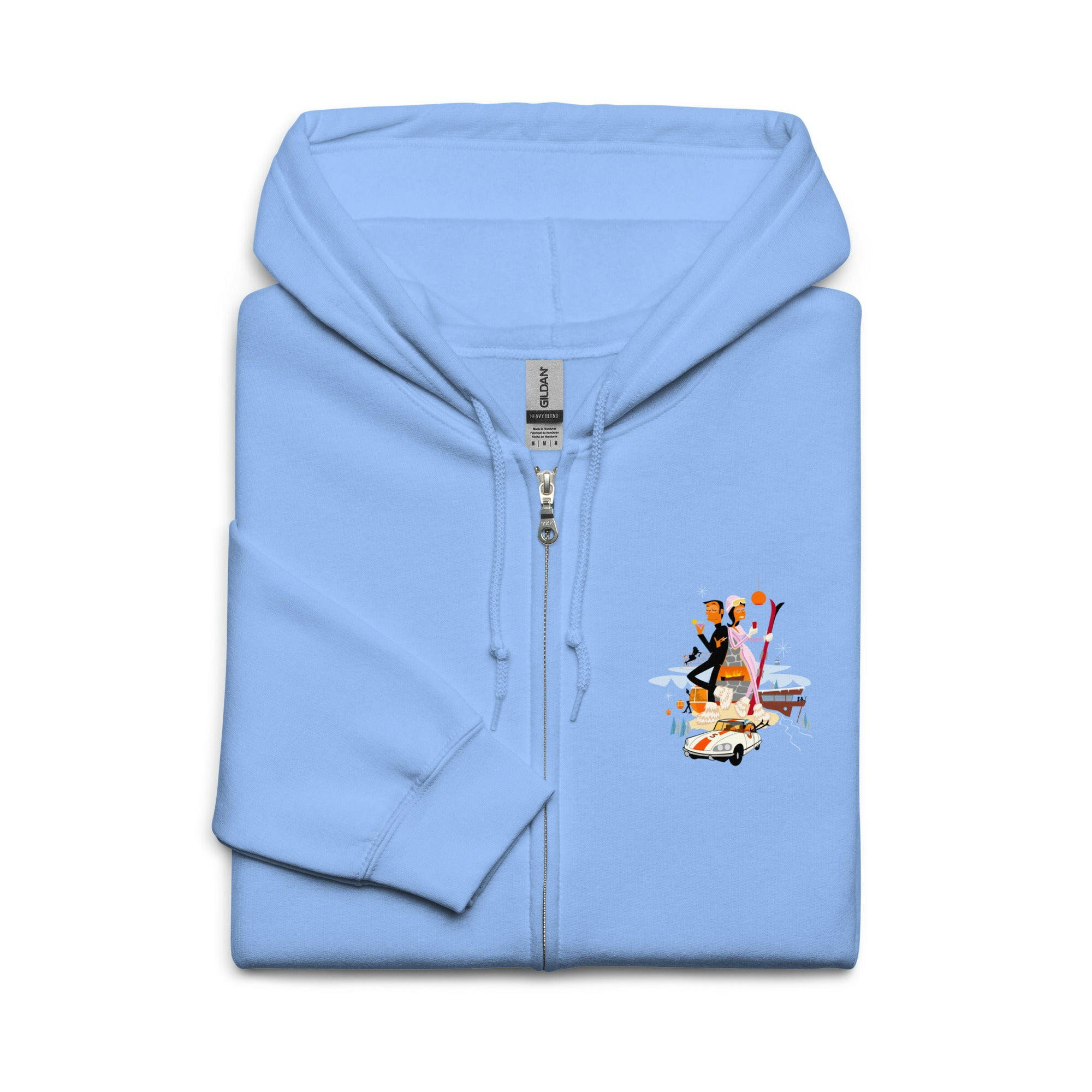 Sweat à capuche épais unisexe à fermeture éclair License To Chill Mission Après-Ski