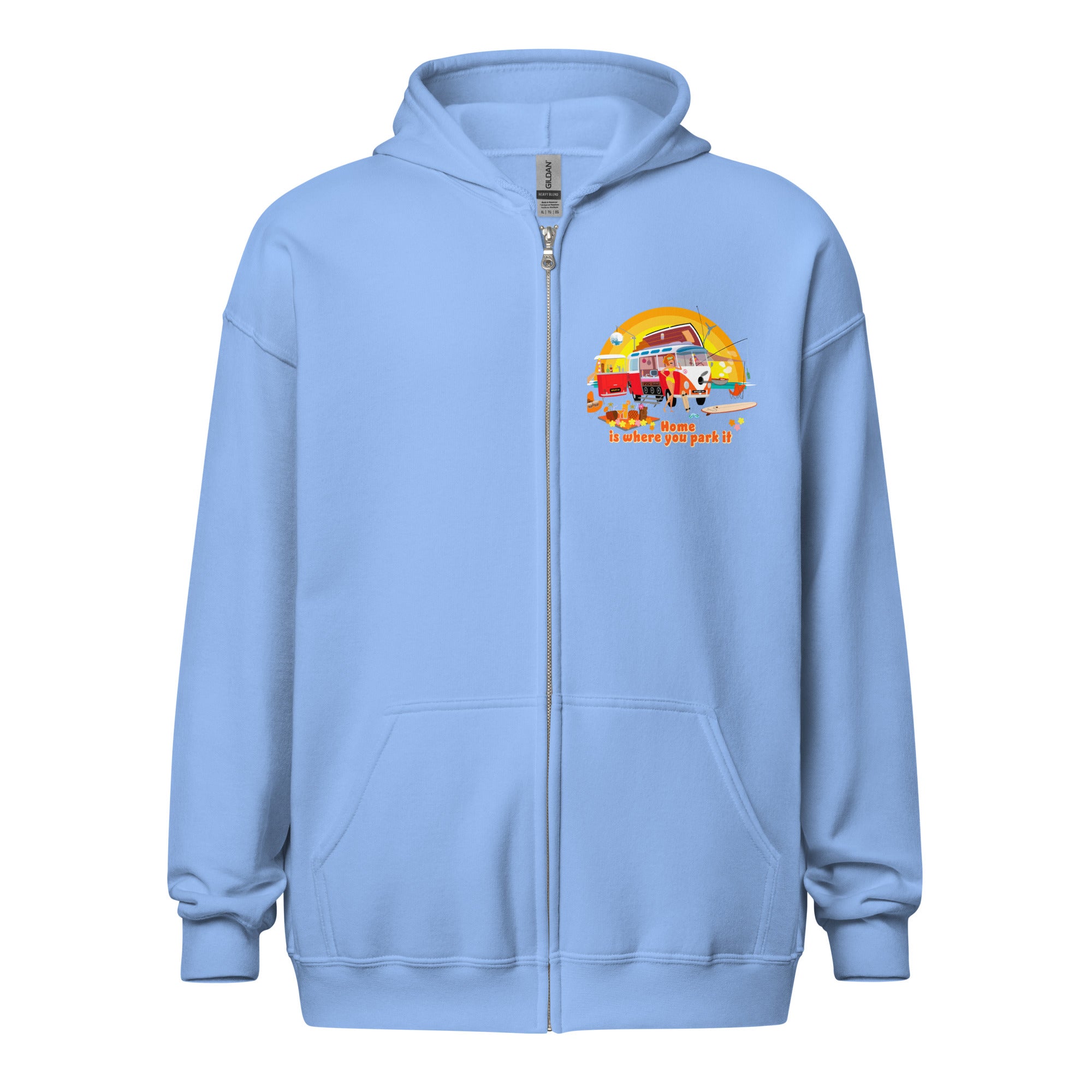 Unisex heavy blend zip hoodie Ultra Combi Home is where you park it