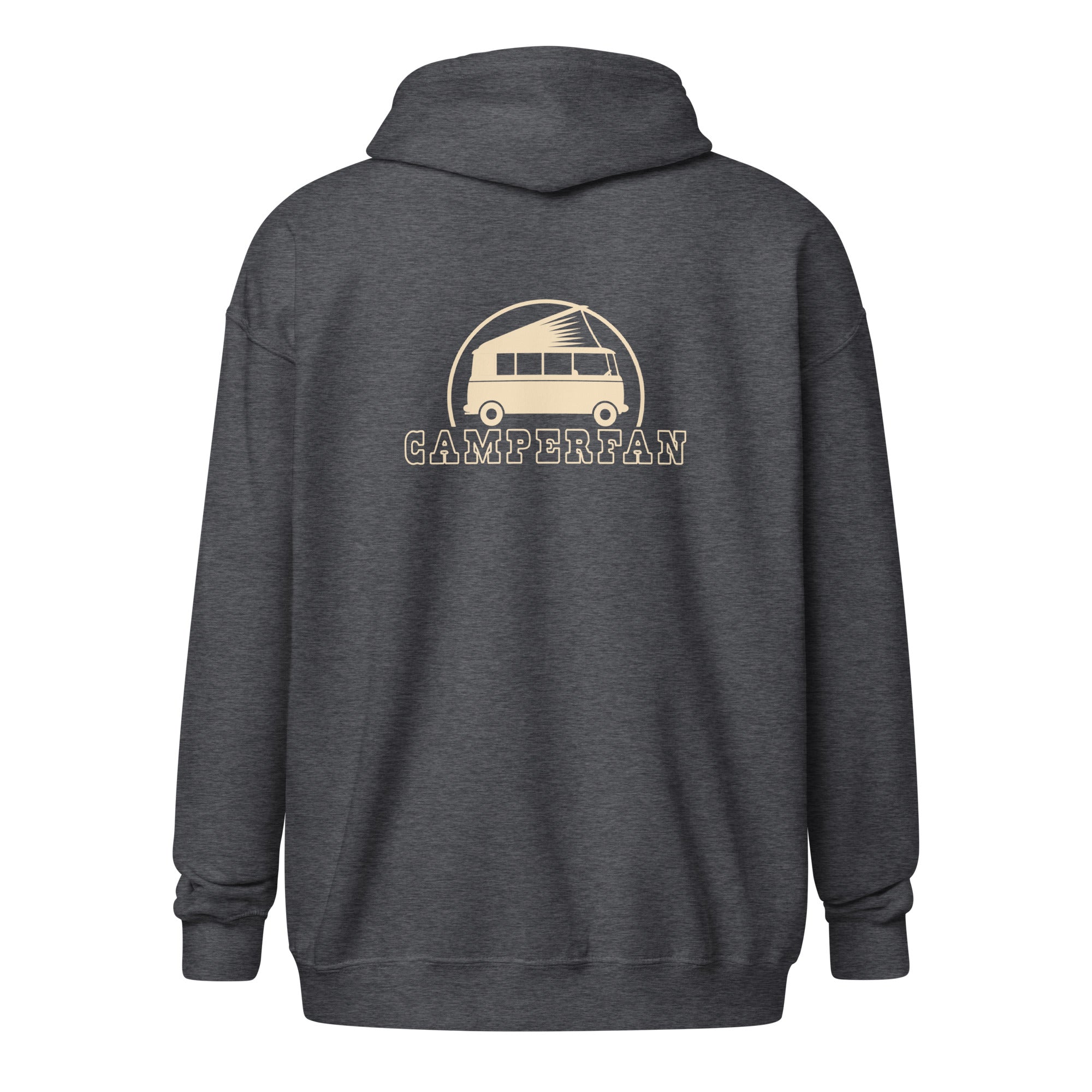 Sweat à capuche épais unisexe à fermeture éclair Simple Camperfan