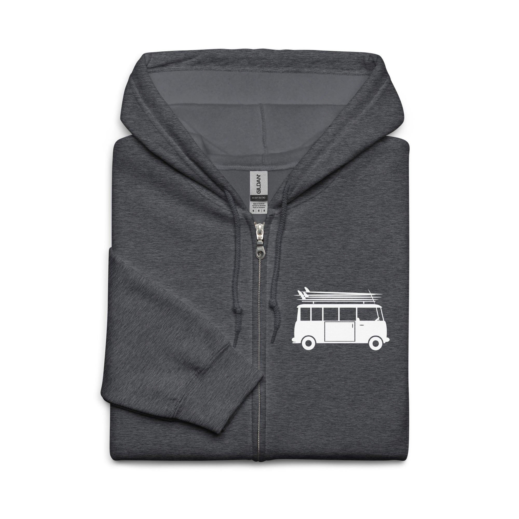 Unisex heavy blend zip hoodie White Surf Combi Home is where you park it