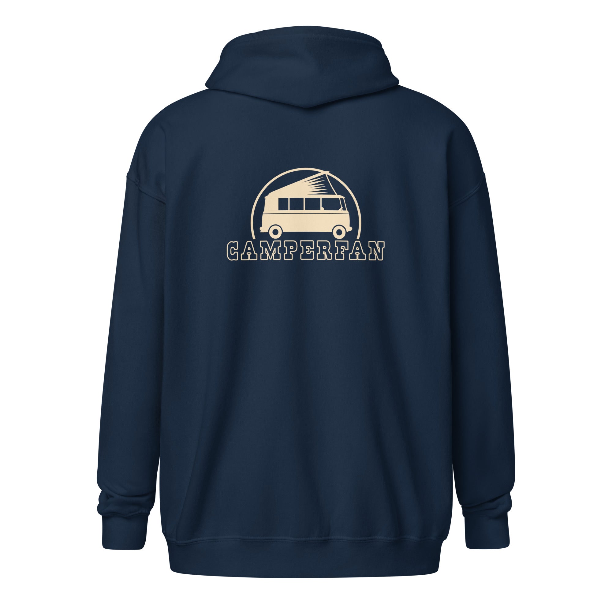 Sweat à capuche épais unisexe à fermeture éclair Simple Camperfan