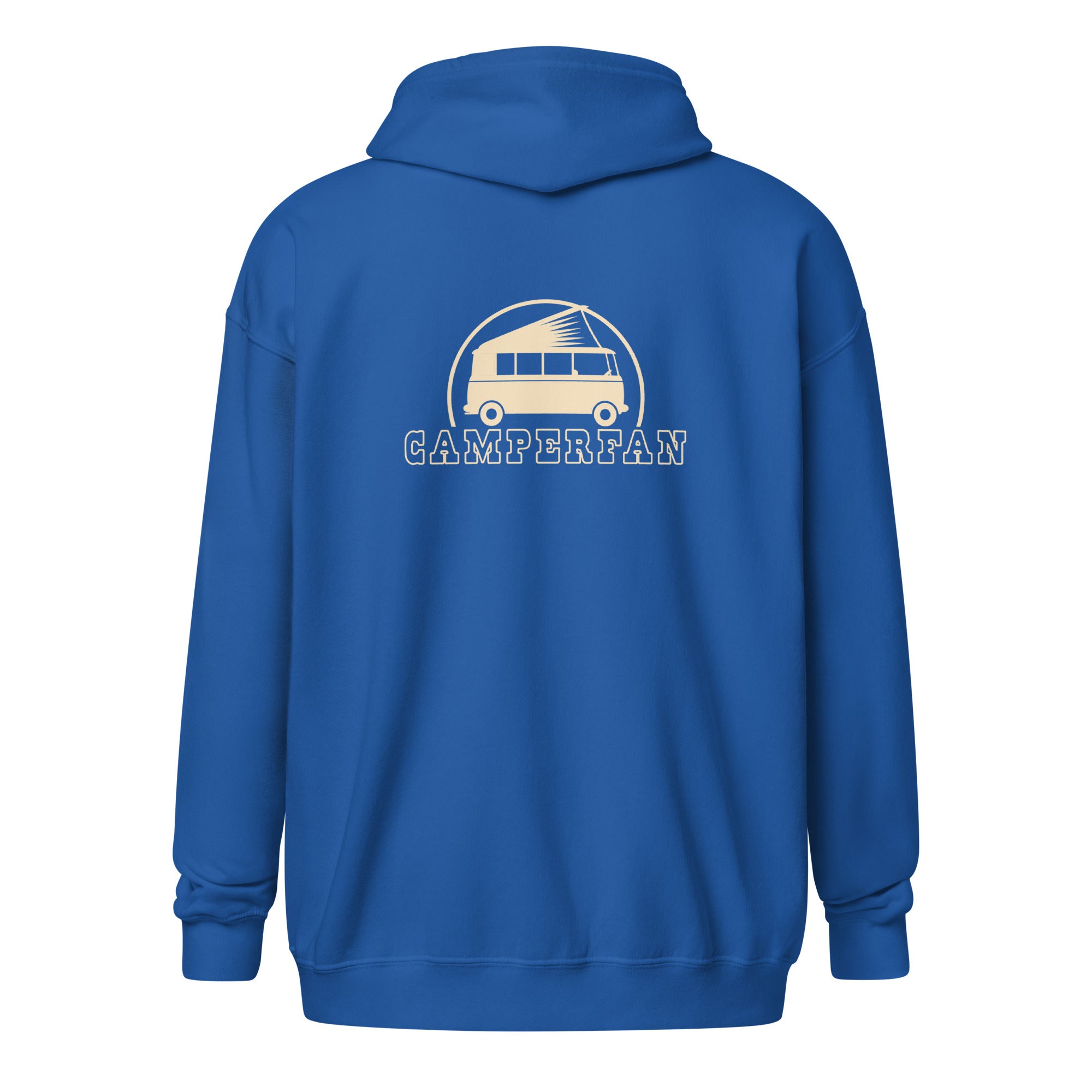 Sweat à capuche épais unisexe à fermeture éclair Simple Camperfan