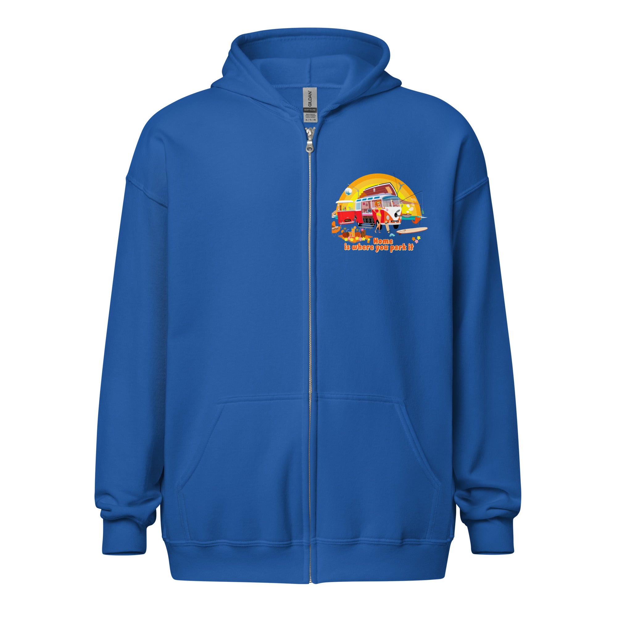 Unisex heavy blend zip hoodie Ultra Combi Home is where you park it