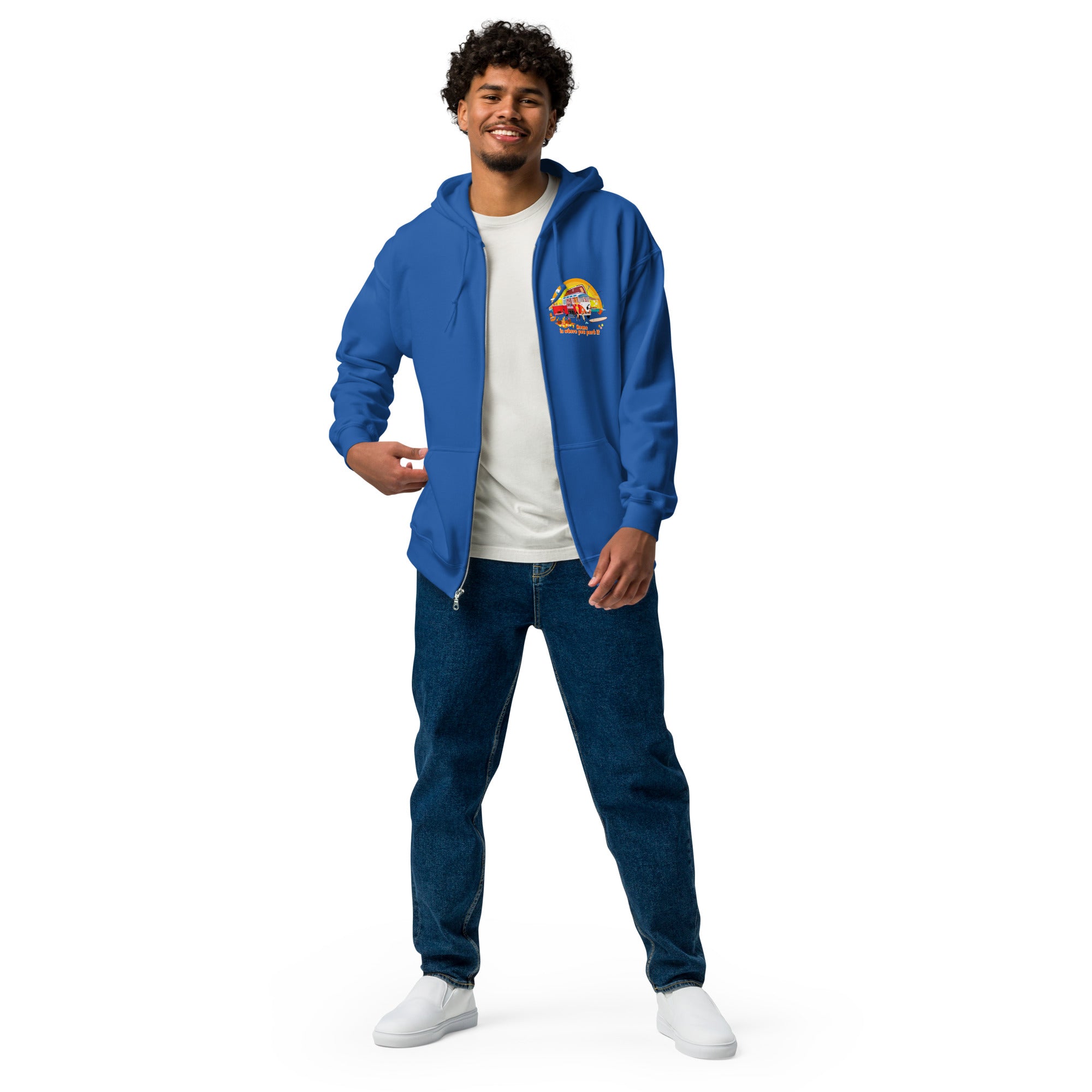 Unisex heavy blend zip hoodie Ultra Combi Home is where you park it