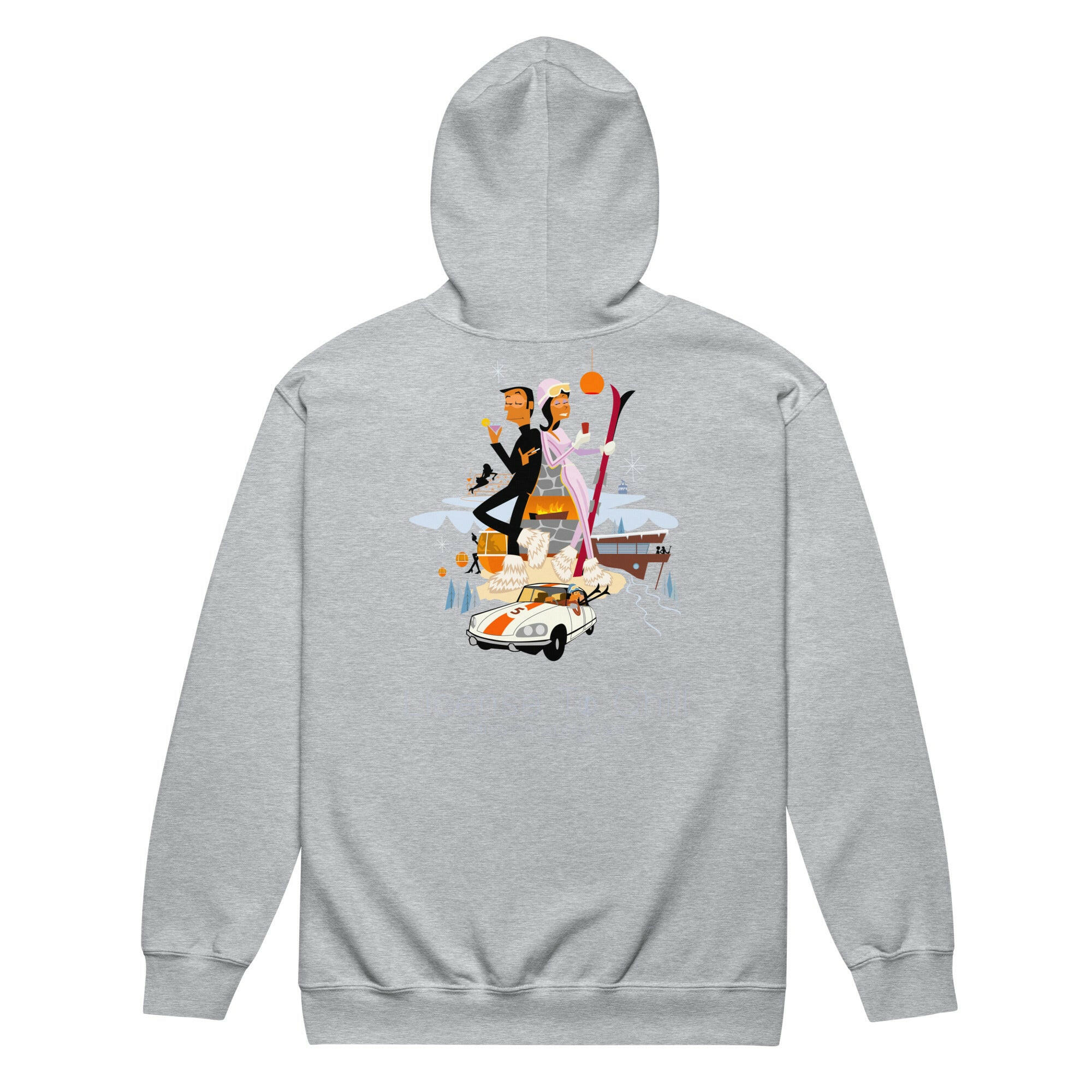 Sweat à capuche épais unisexe à fermeture éclair License To Chill Mission Après-Ski