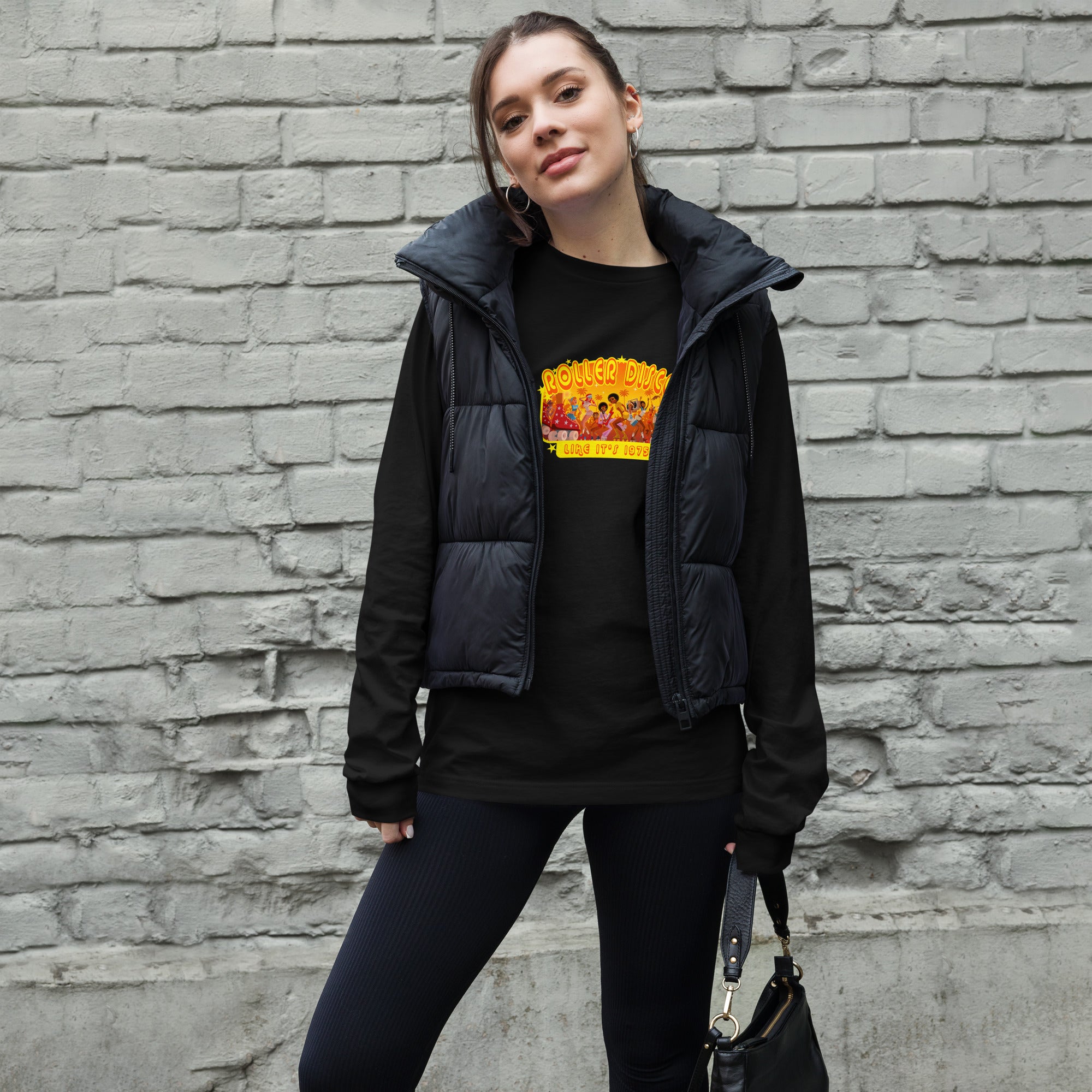 T-shirt unisexe à manches longues Roller Disco 1975