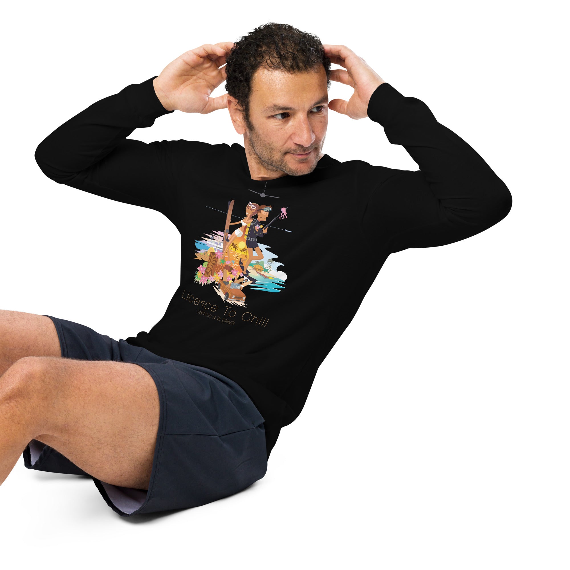Unisex Long Sleeve Tee License to Chill Vamos a la Playa
