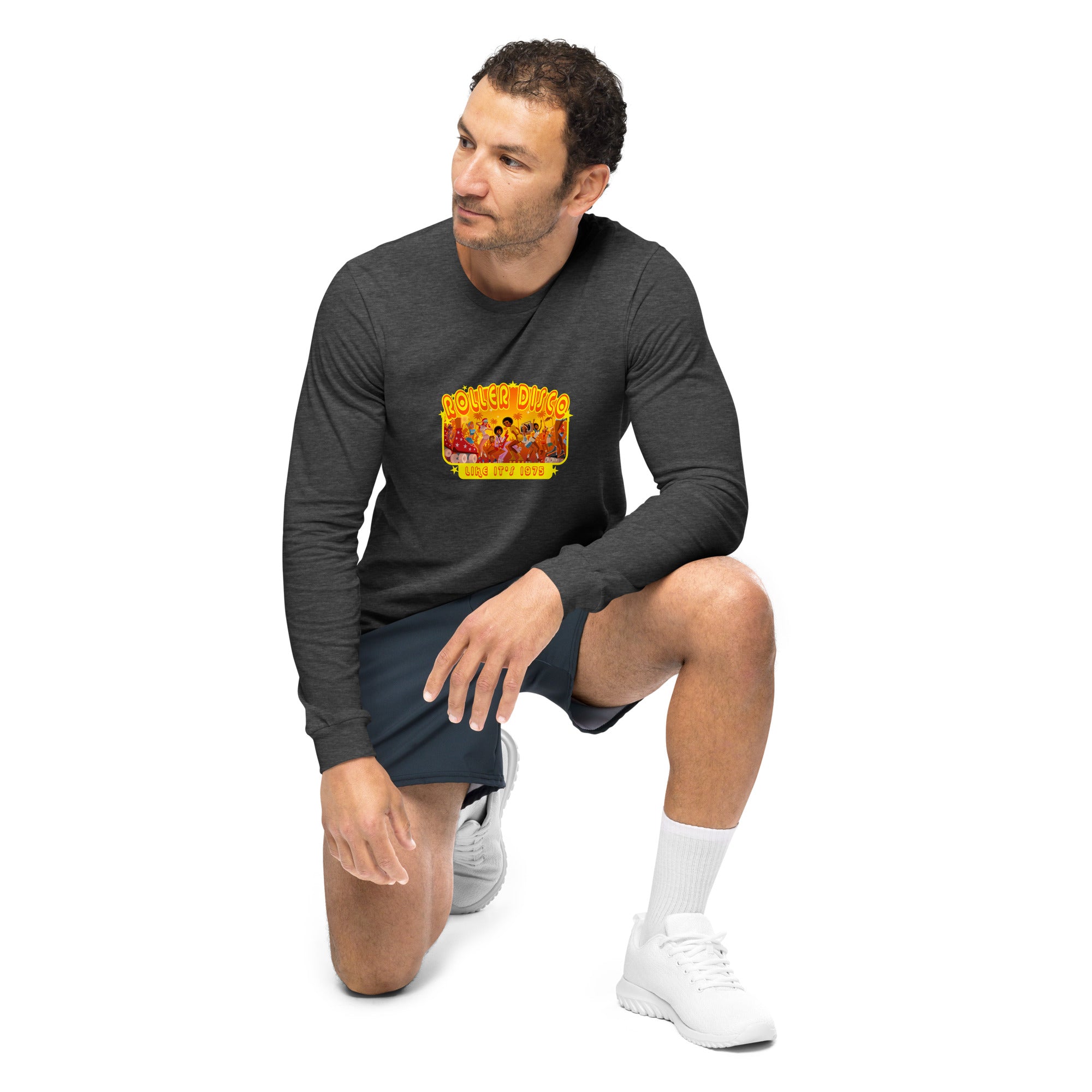 T-shirt unisexe à manches longues Roller Disco 1975