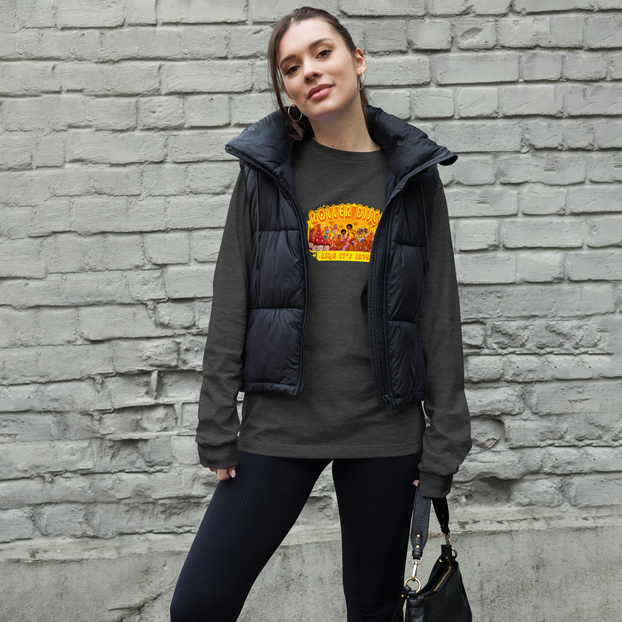 T-shirt unisexe à manches longues Roller Disco 1975