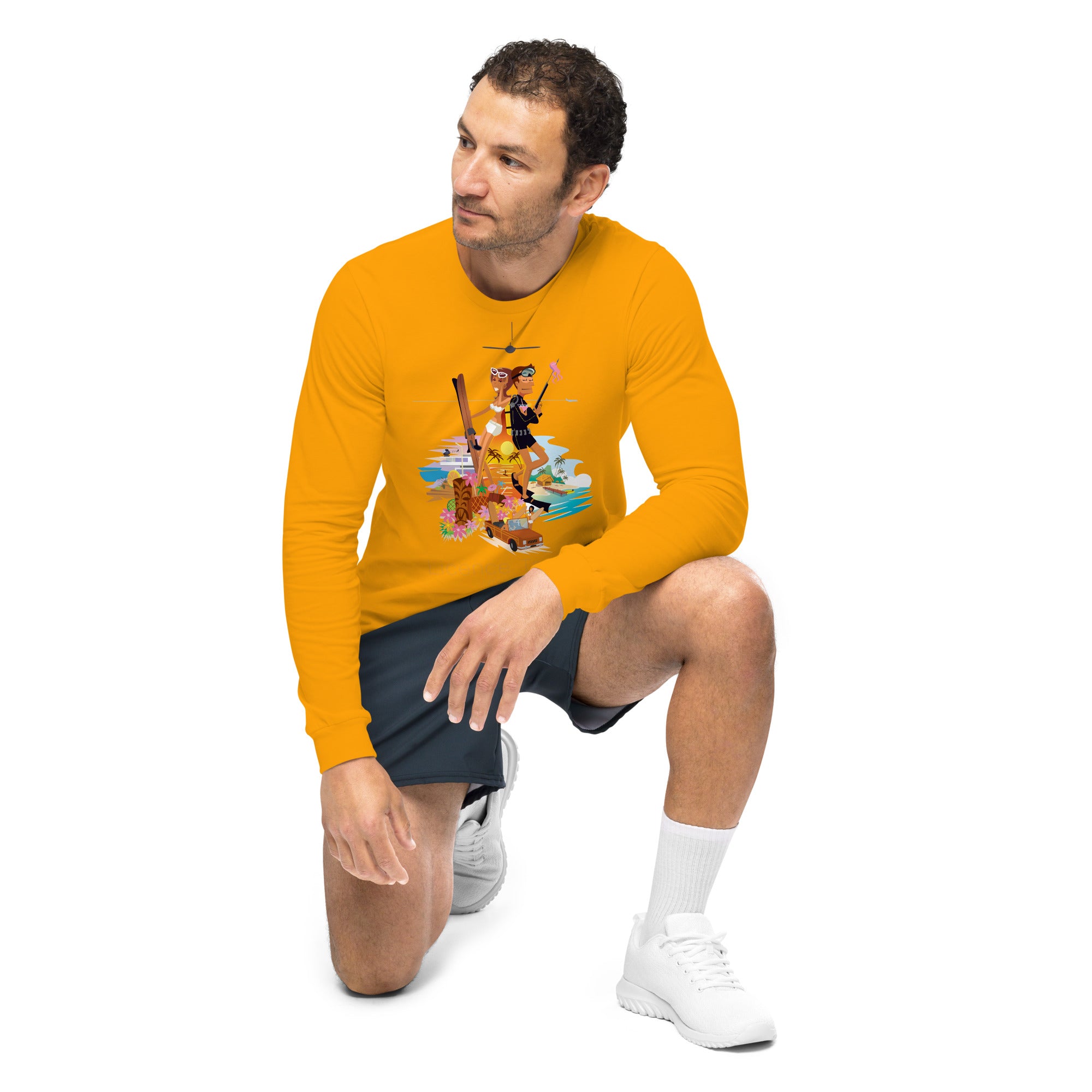 Unisex Long Sleeve Tee License to Chill Vamos a la Playa