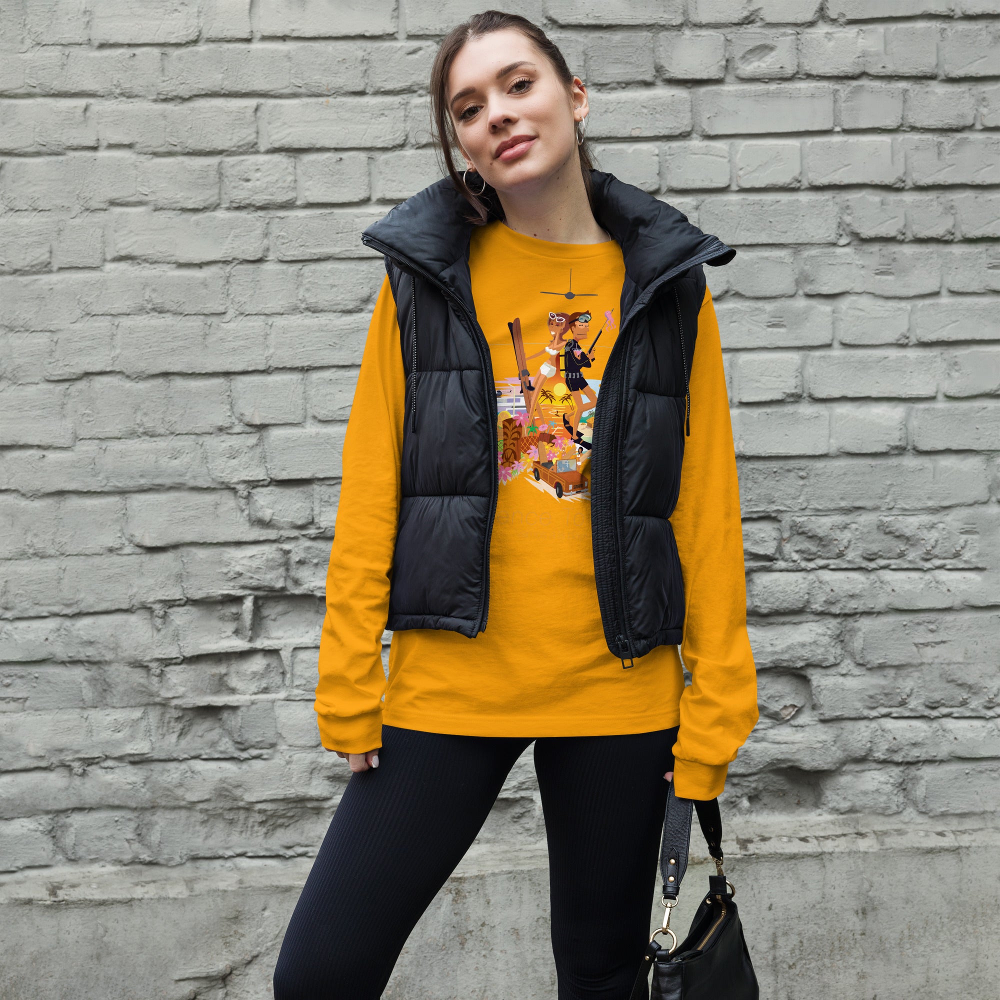 Unisex Long Sleeve Tee License to Chill Vamos a la Playa