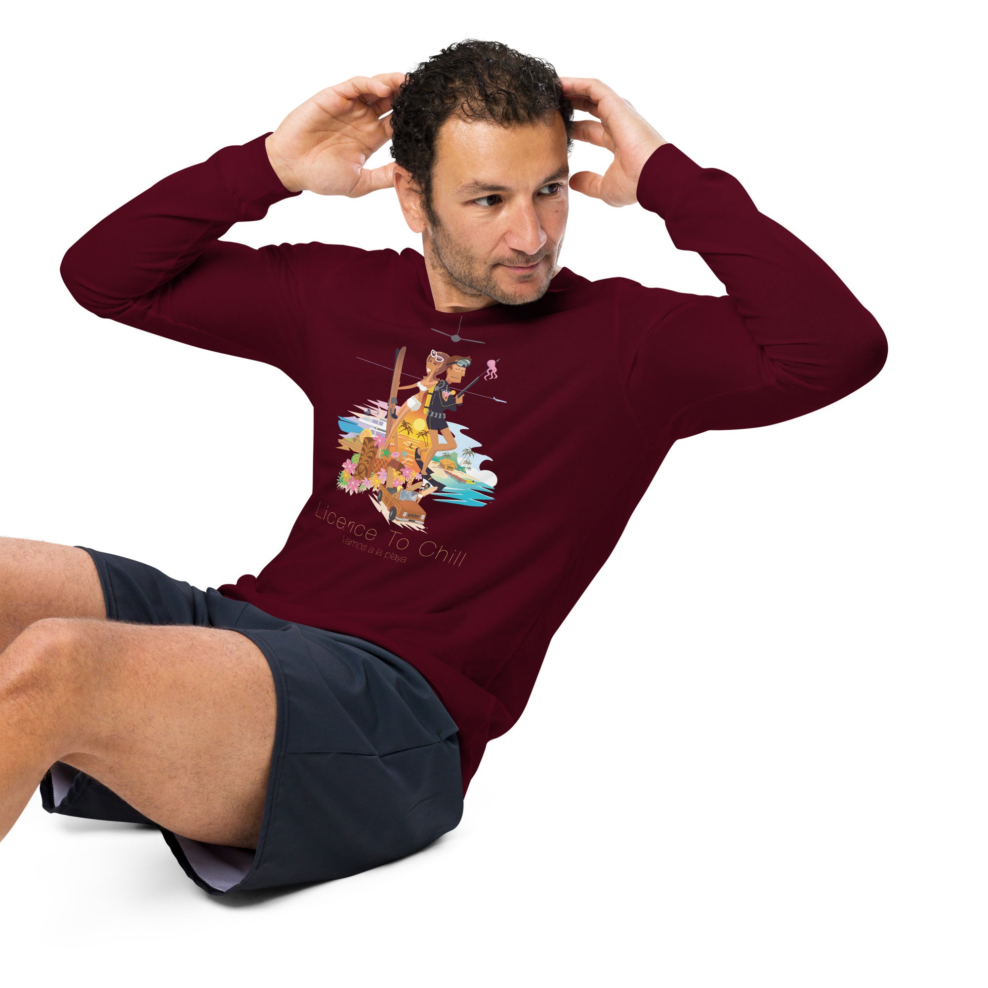 Unisex Long Sleeve Tee License to Chill Vamos a la Playa