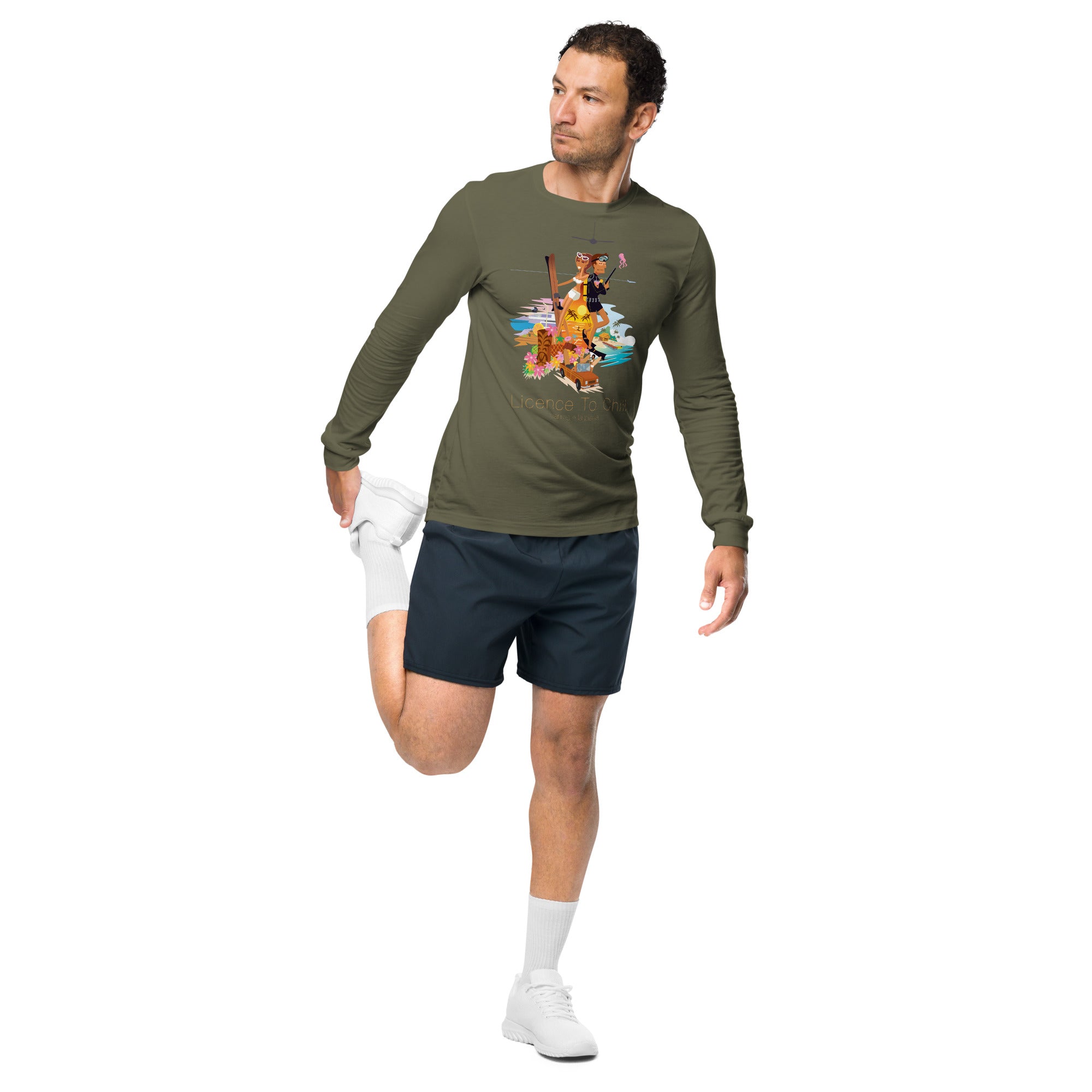 Unisex Long Sleeve Tee License to Chill Vamos a la Playa