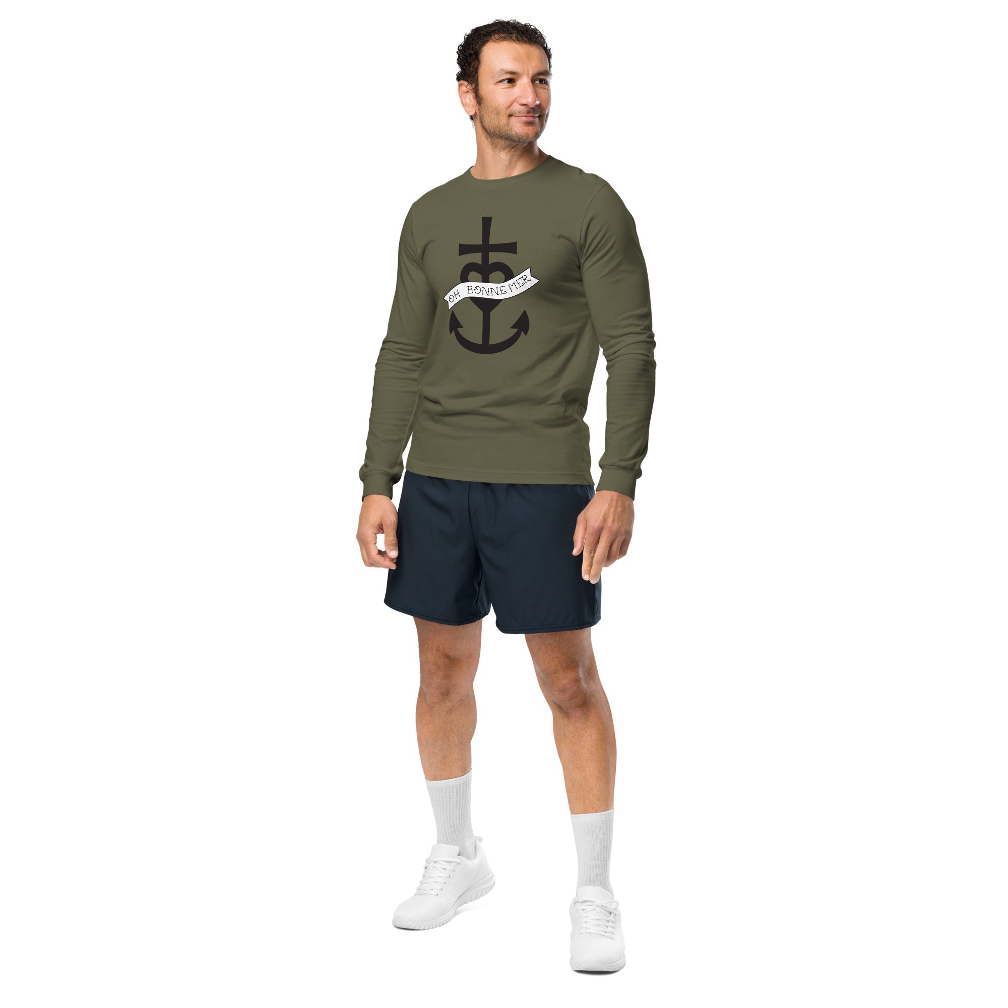 Unisex Long Sleeve Tee Oh Bonne Mer 1 large pattern