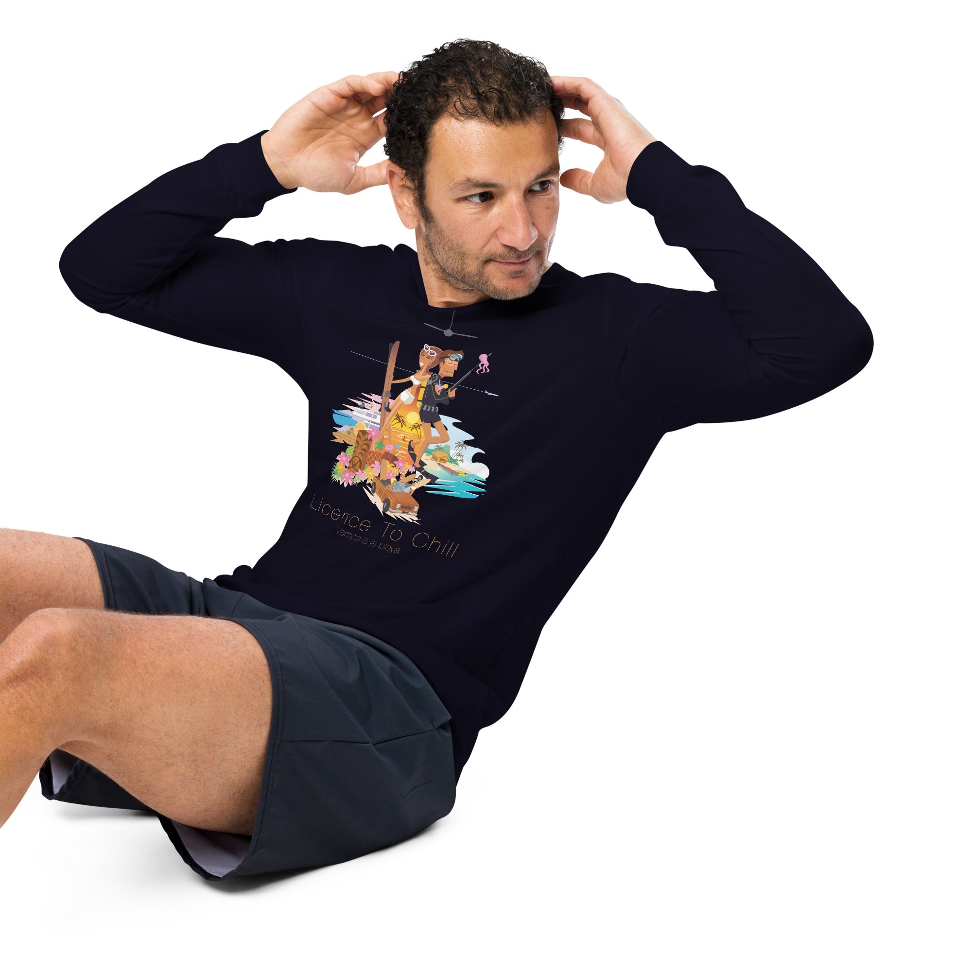 Unisex Long Sleeve Tee License to Chill Vamos a la Playa