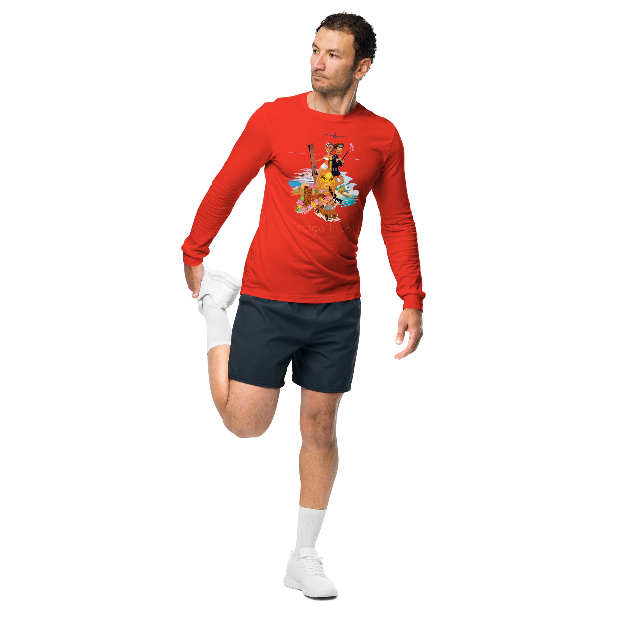 Unisex Long Sleeve Tee License to Chill Vamos a la Playa