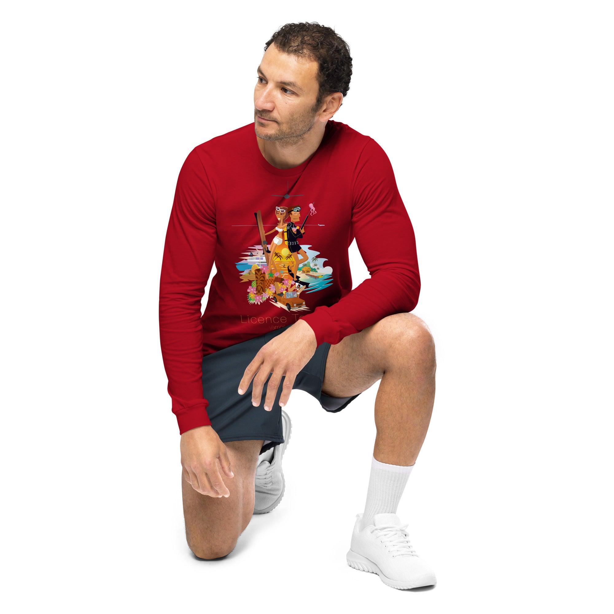 Unisex Long Sleeve Tee License to Chill Vamos a la Playa