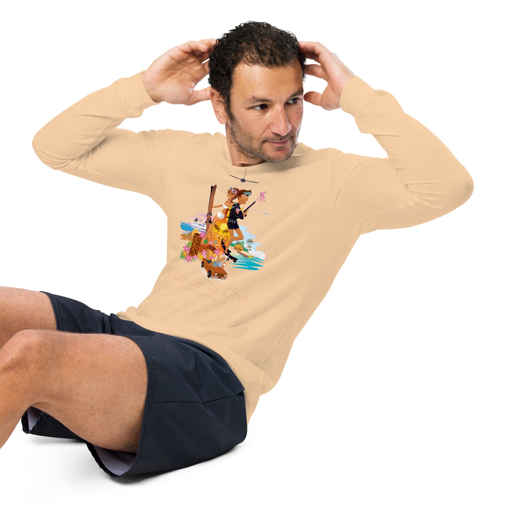 Unisex Long Sleeve Tee License to Chill Vamos a la Playa