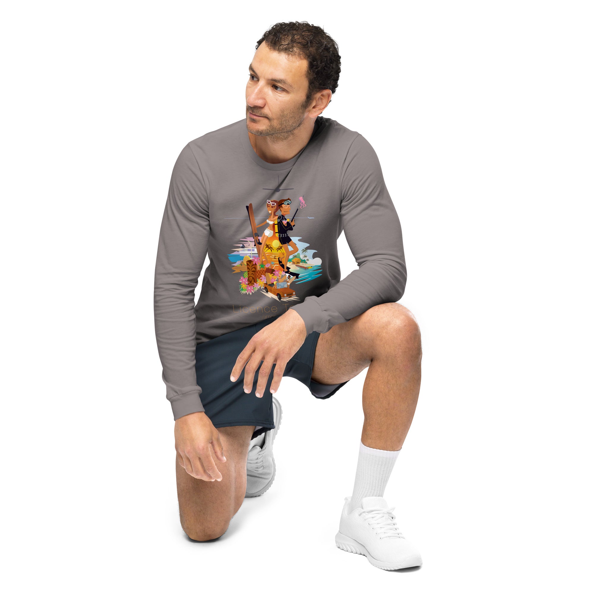 Unisex Long Sleeve Tee License to Chill Vamos a la Playa