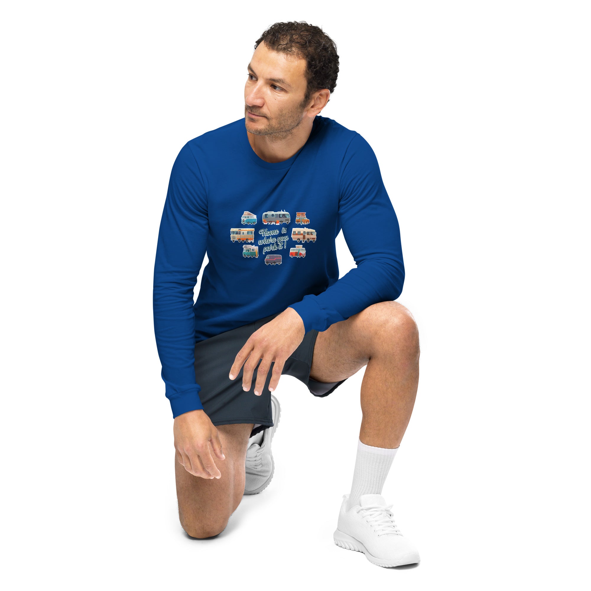 T-shirt unisexe à manches longues Square Vintage Campers