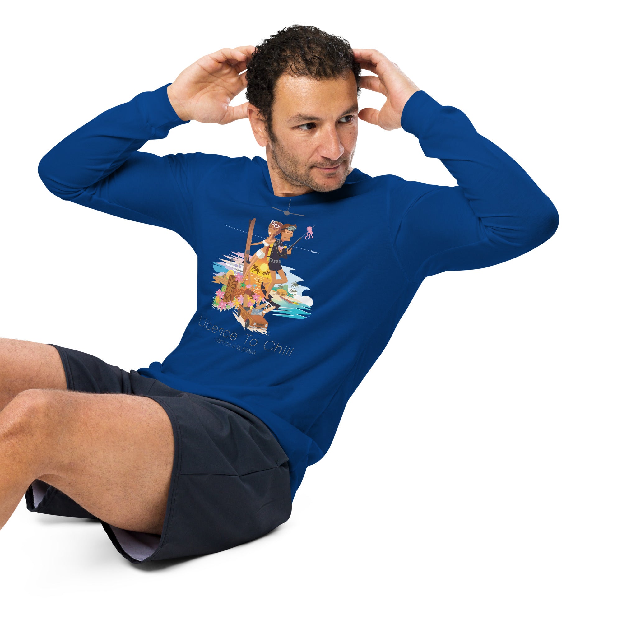 Unisex Long Sleeve Tee License to Chill Vamos a la Playa