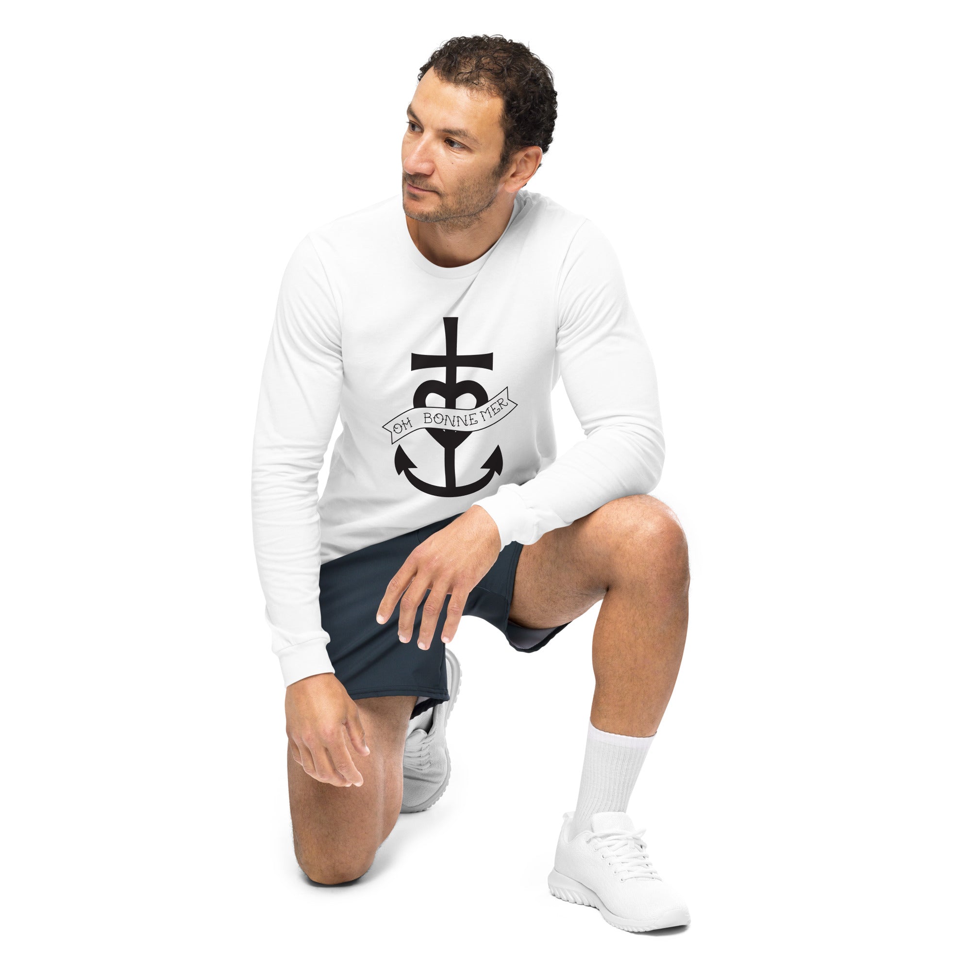 Unisex Long Sleeve Tee Oh Bonne Mer 1 large pattern
