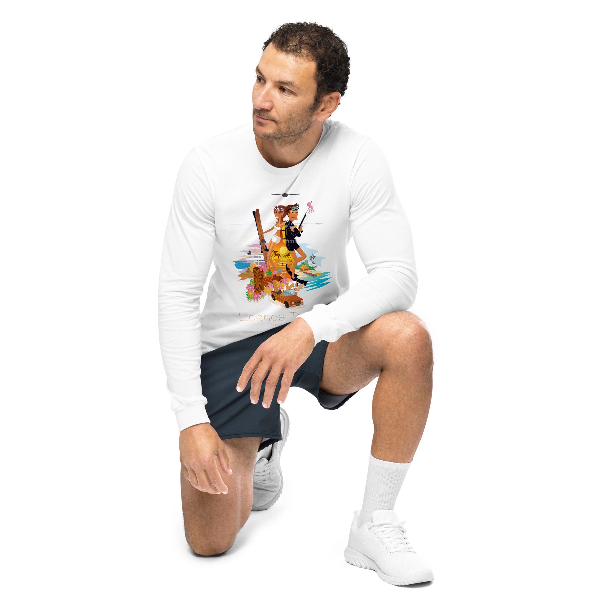 Unisex Long Sleeve Tee License to Chill Vamos a la Playa