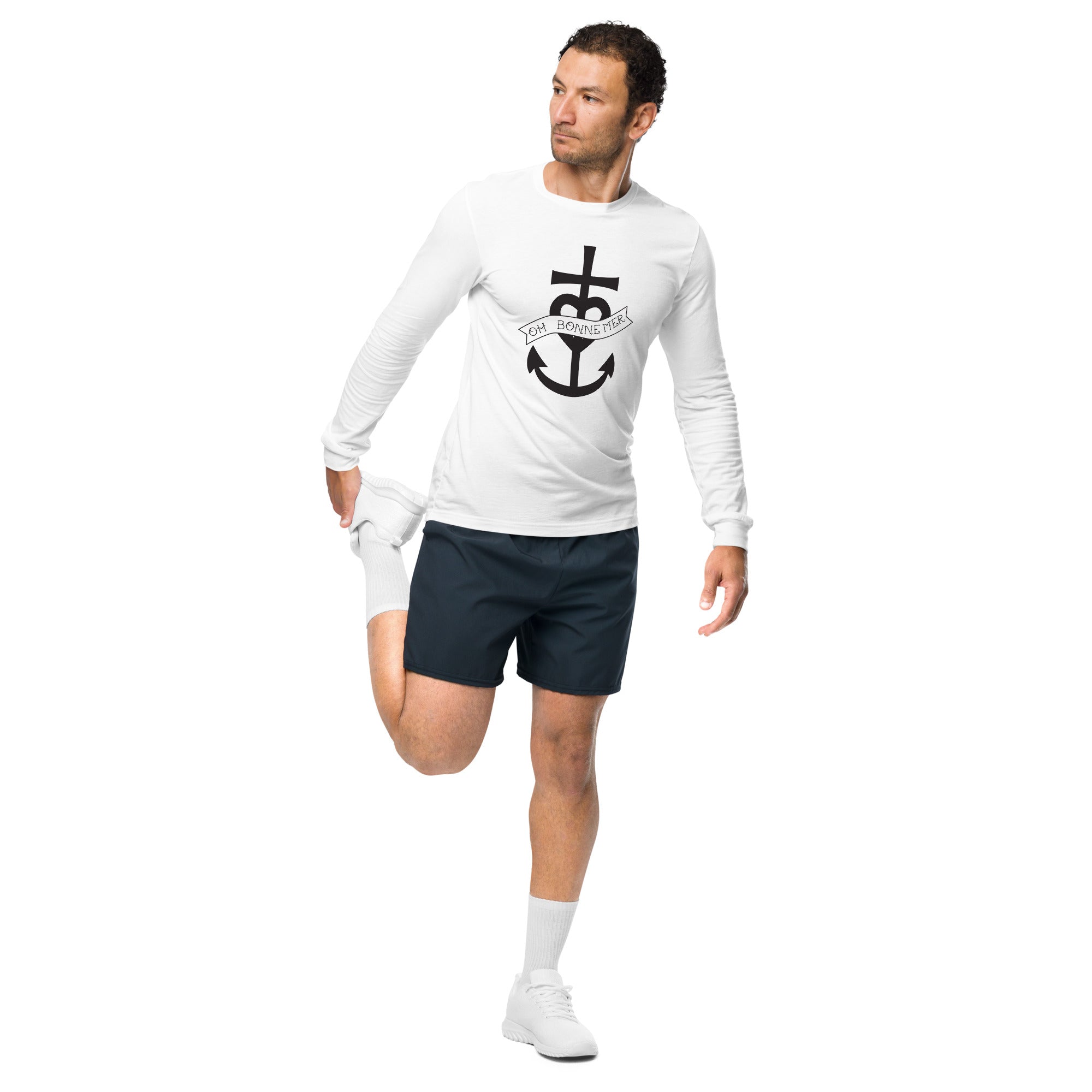 Unisex Long Sleeve Tee Oh Bonne Mer 1 large pattern