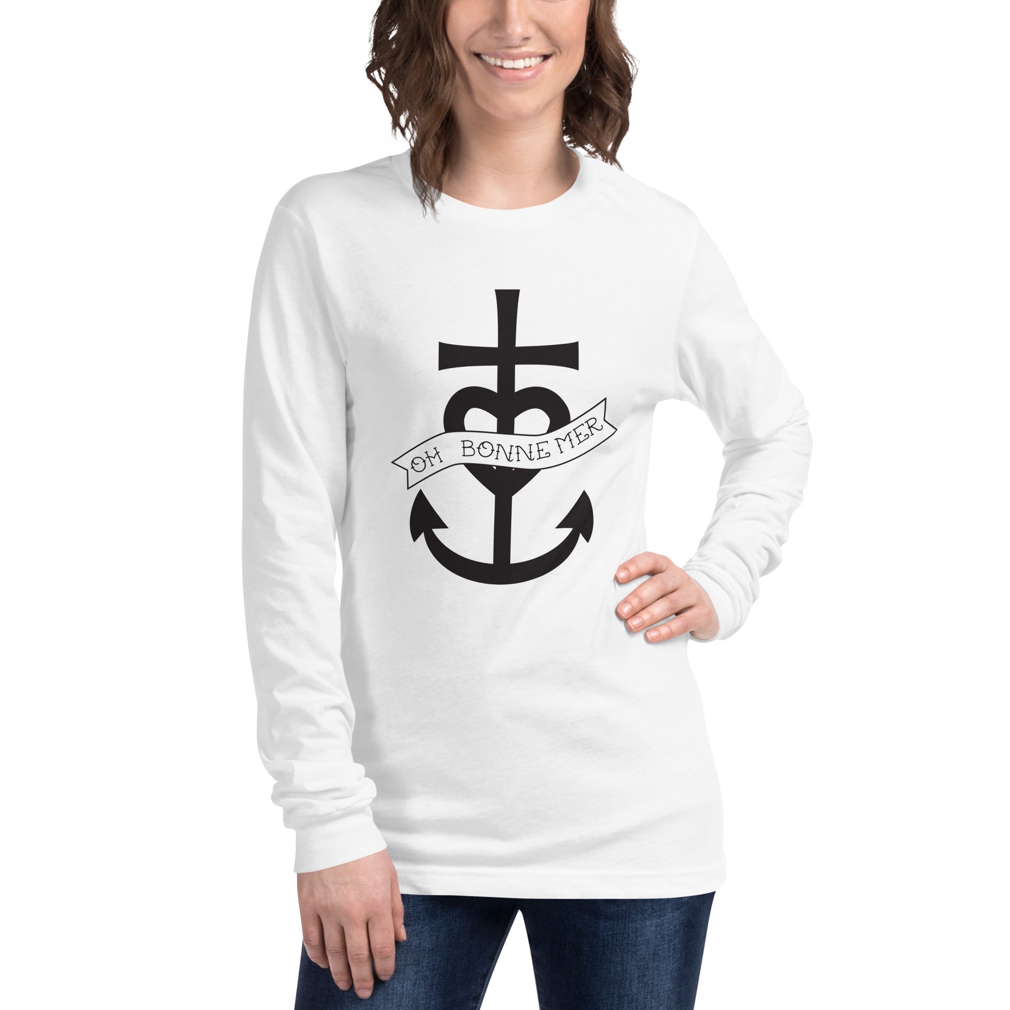 Unisex Long Sleeve Tee Oh Bonne Mer 1 large pattern