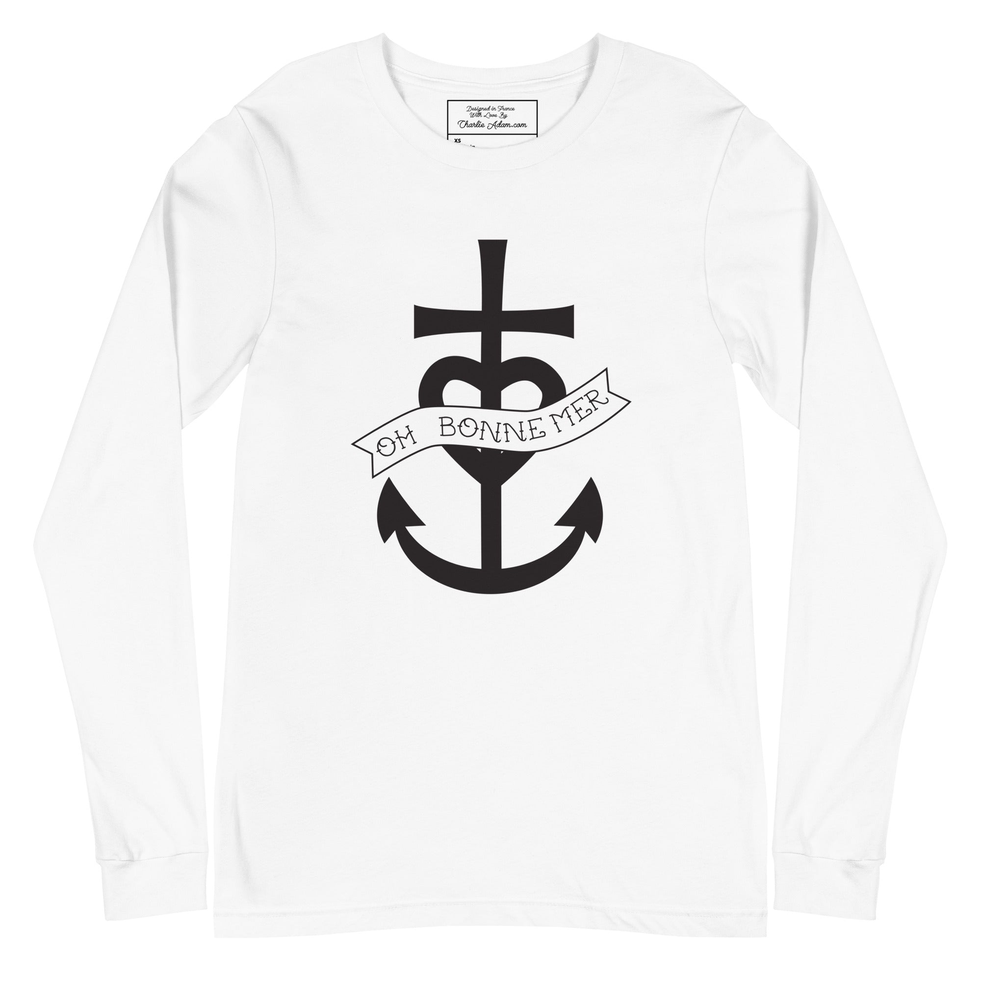 Unisex Long Sleeve Tee Oh Bonne Mer 1 large pattern
