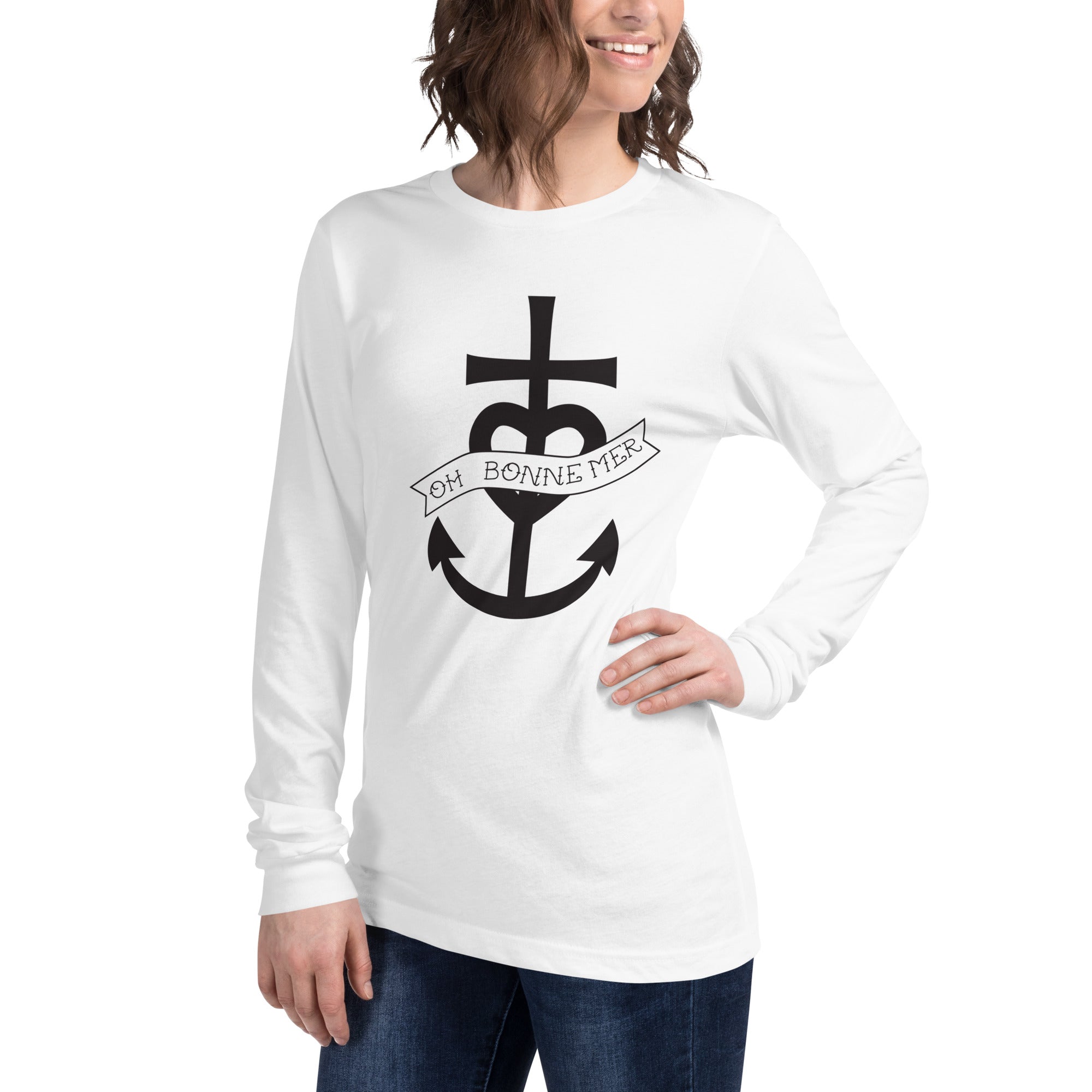 Unisex Long Sleeve Tee Oh Bonne Mer 1 large pattern