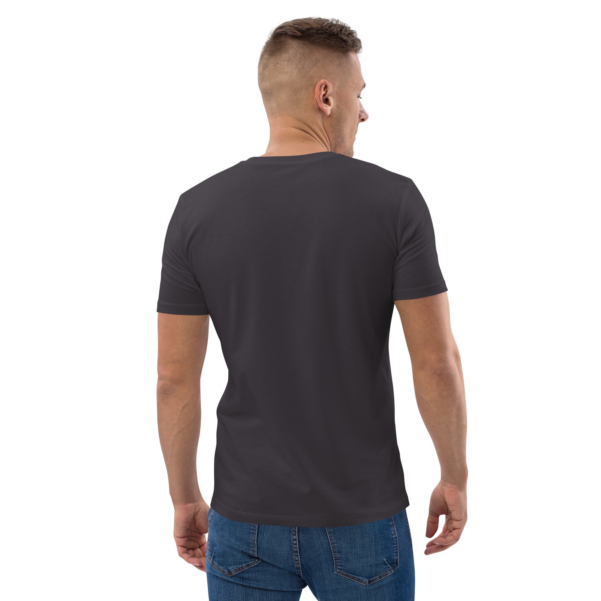 Unisex organic cotton t-shirt Ski Bum embroidered pattern