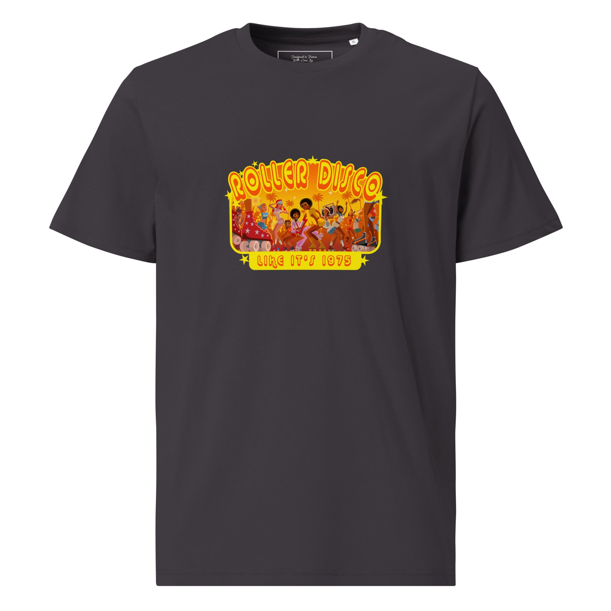 T-shirt unisexe en coton biologique Roller Disco 1975