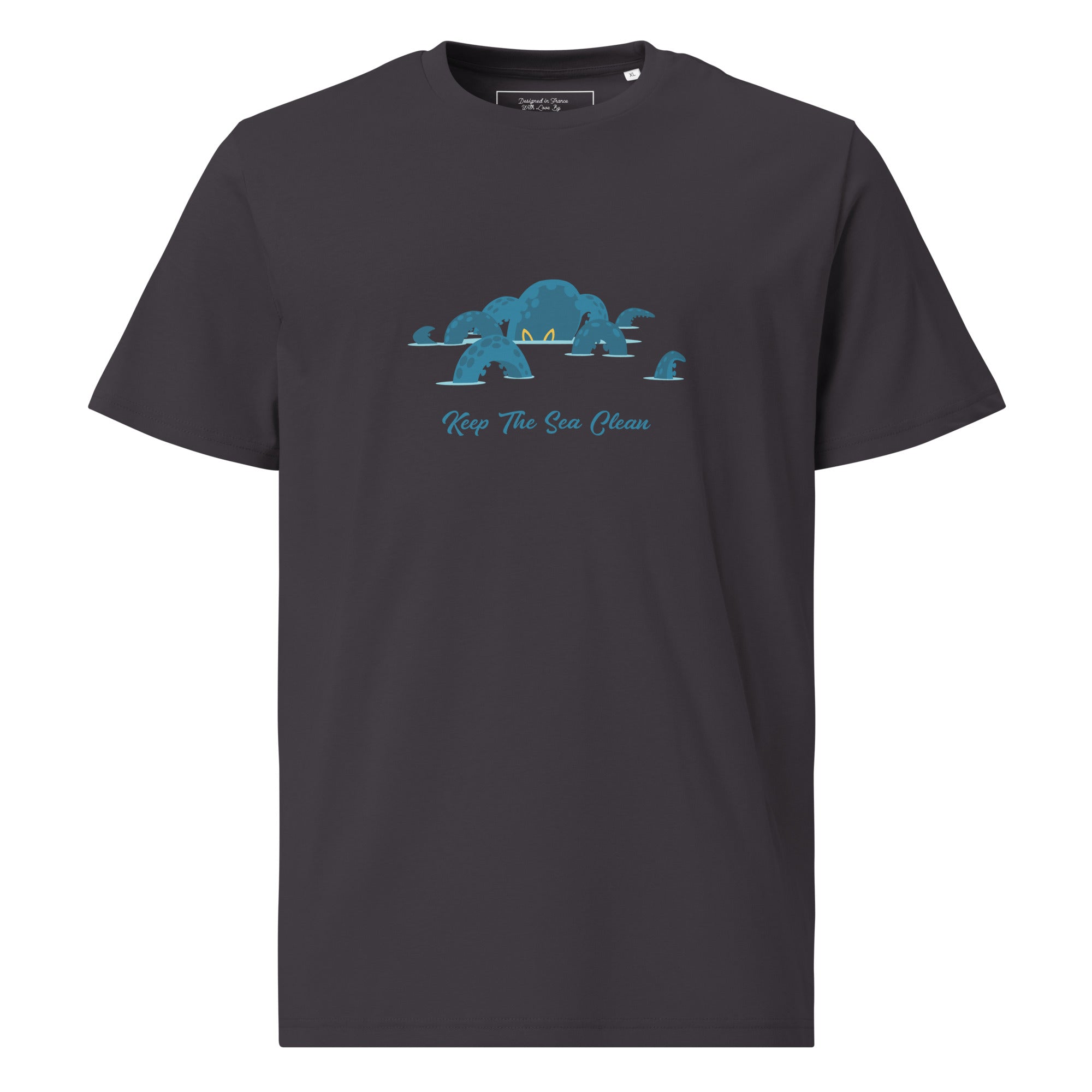Unisex organic cotton t-shirt Octopus Blue