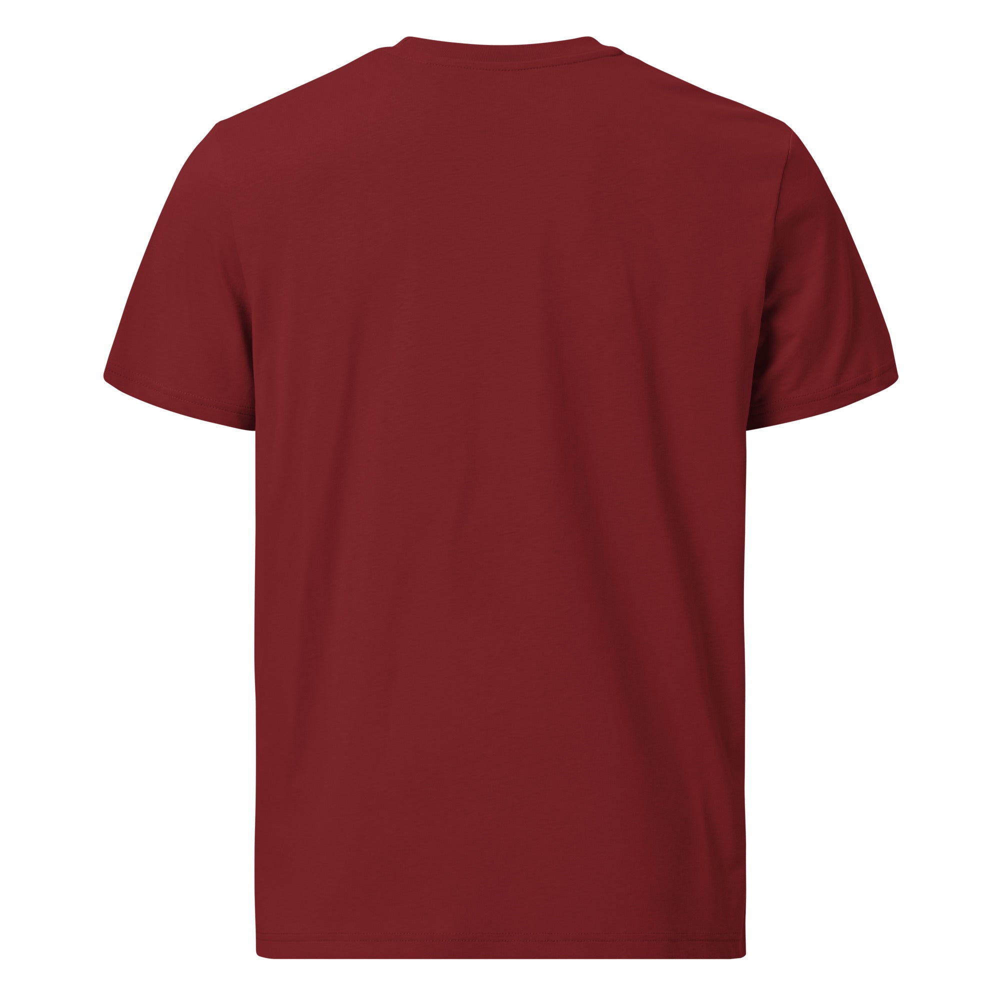 Unisex organic cotton t-shirt Ski Bum embroidered pattern
