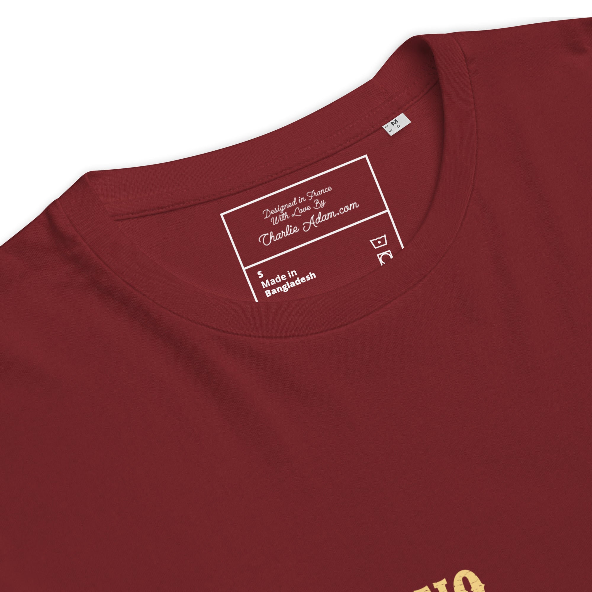 T-shirt unisexe en coton biologique No Skiboots on Dancefloor texte clair