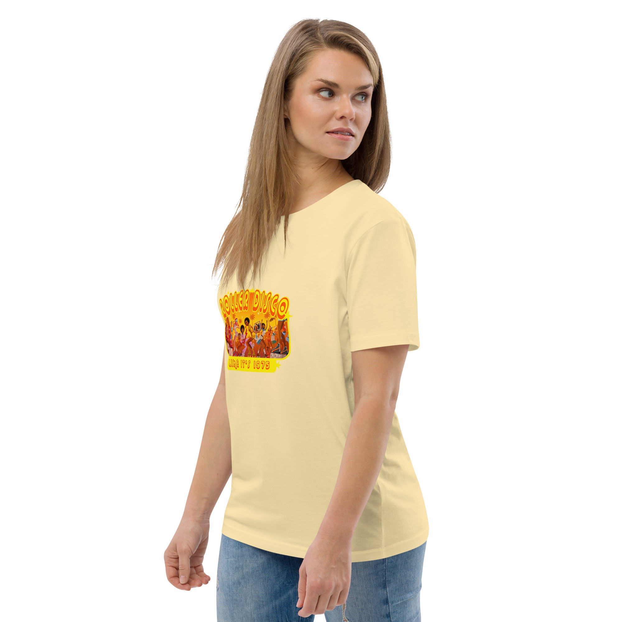 T-shirt unisexe en coton biologique Roller Disco 1975